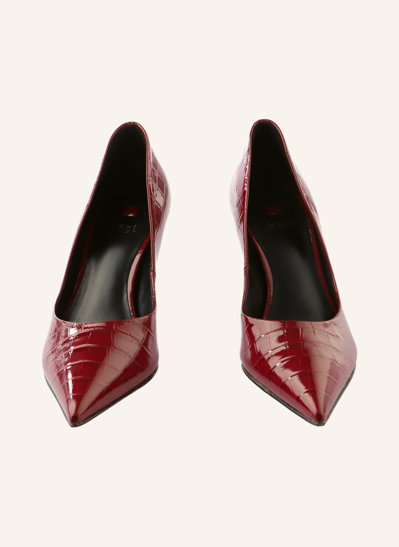 Högl Lack-Pumps: DUNKELROT