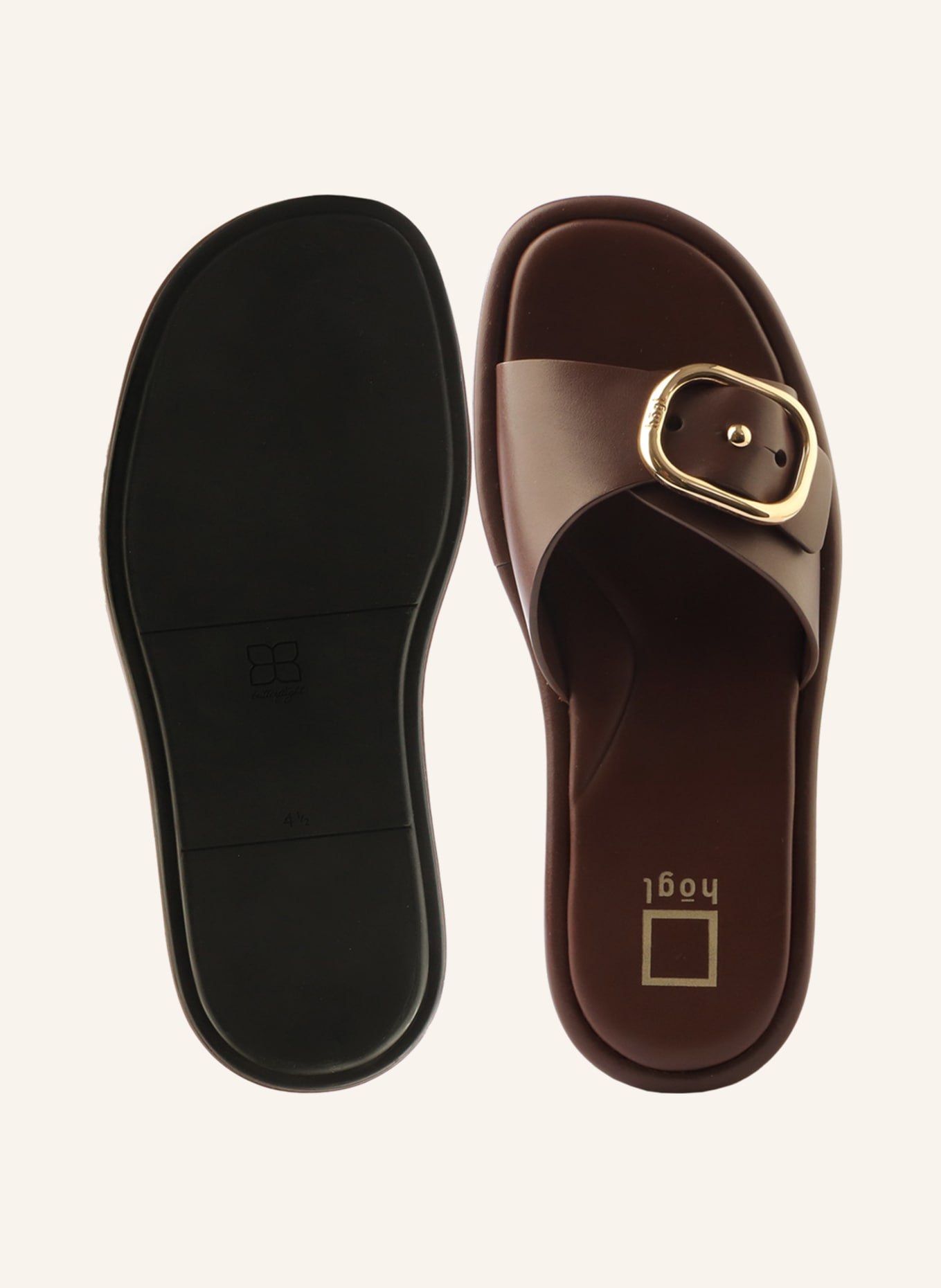 Högl Pantoletten MINNIE: BRAUN