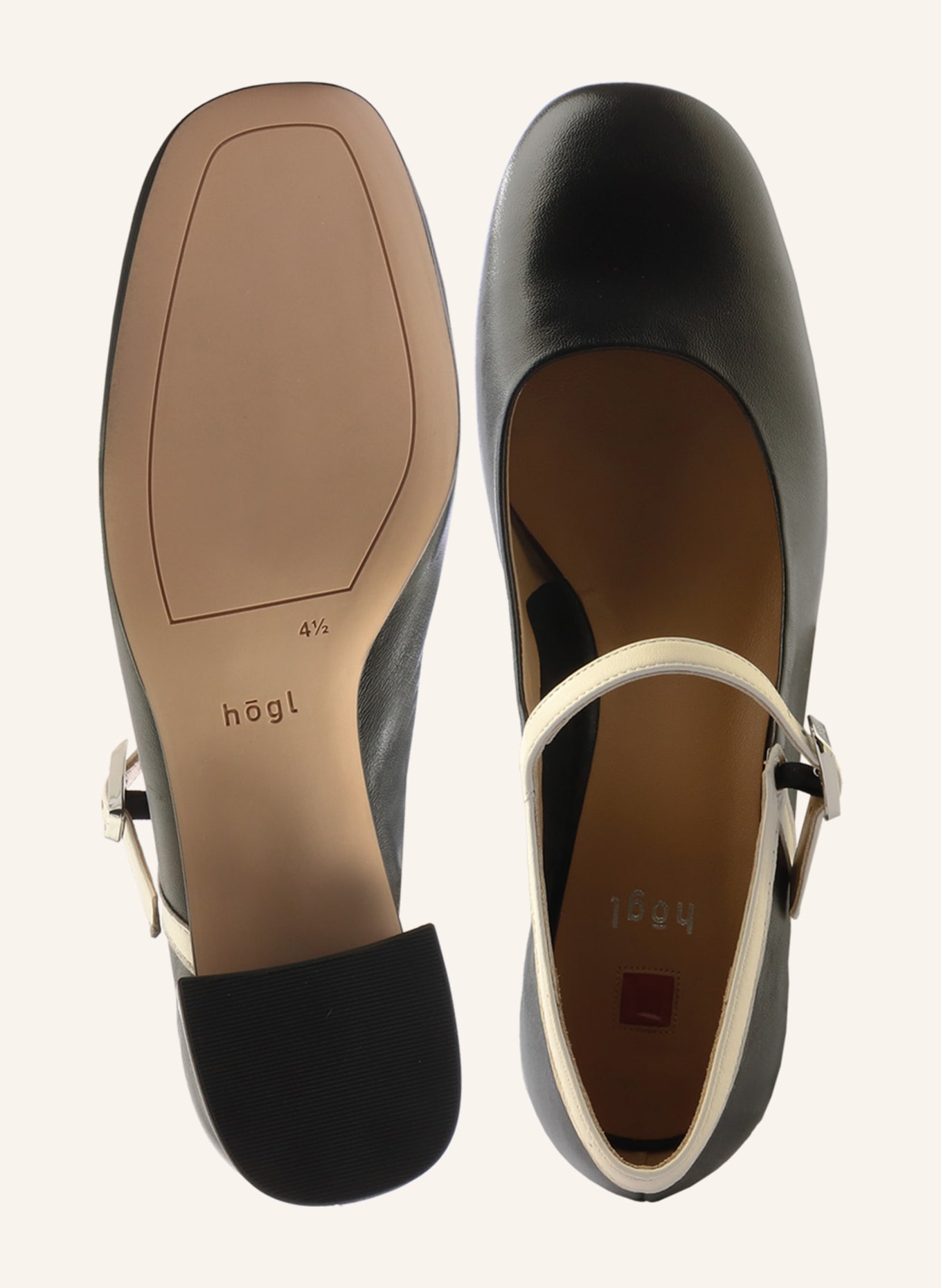 Högl Pumps MARY: SCHWARZ/ CREME