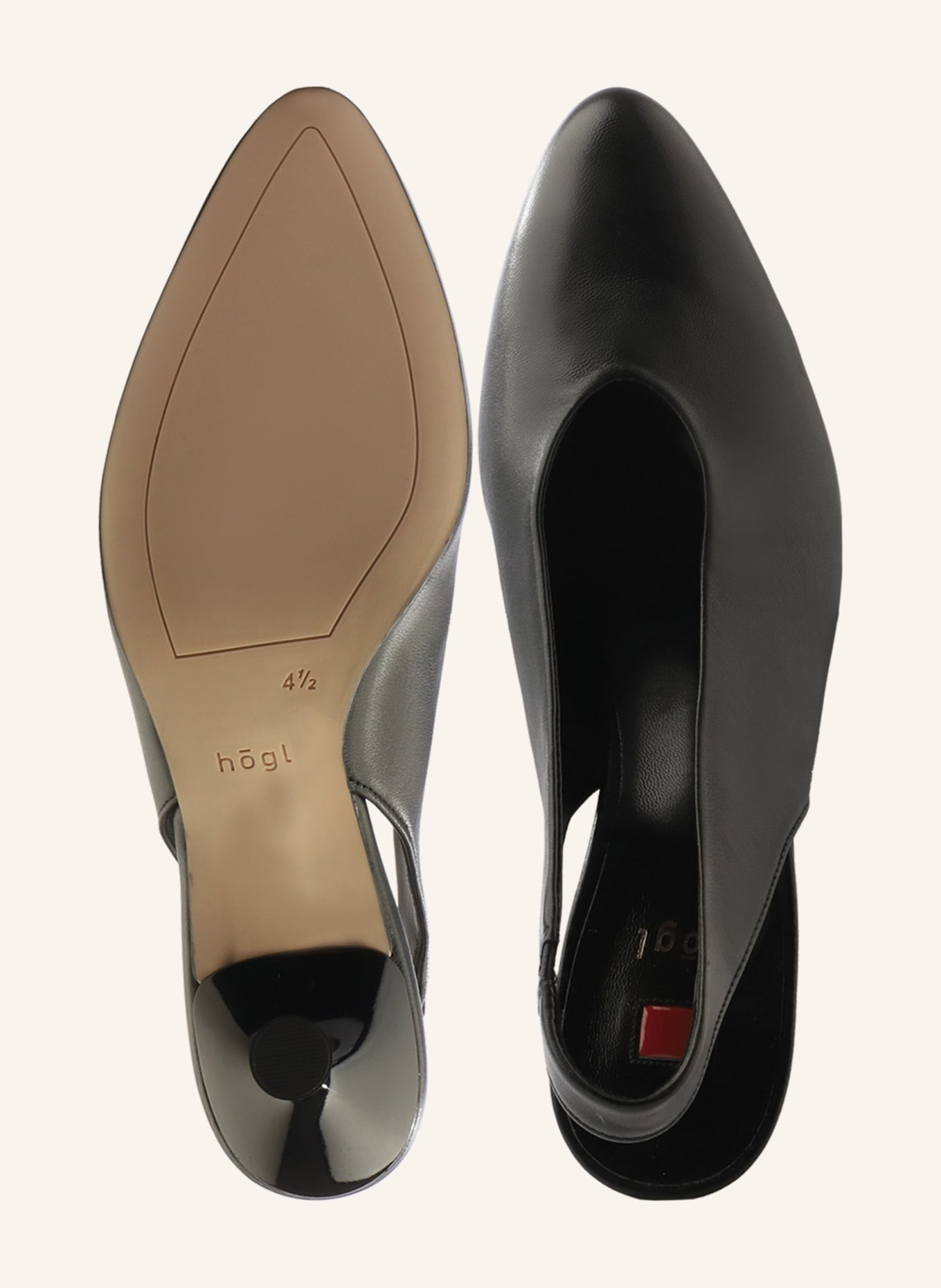 Högl Slingpumps CARO: SCHWARZ