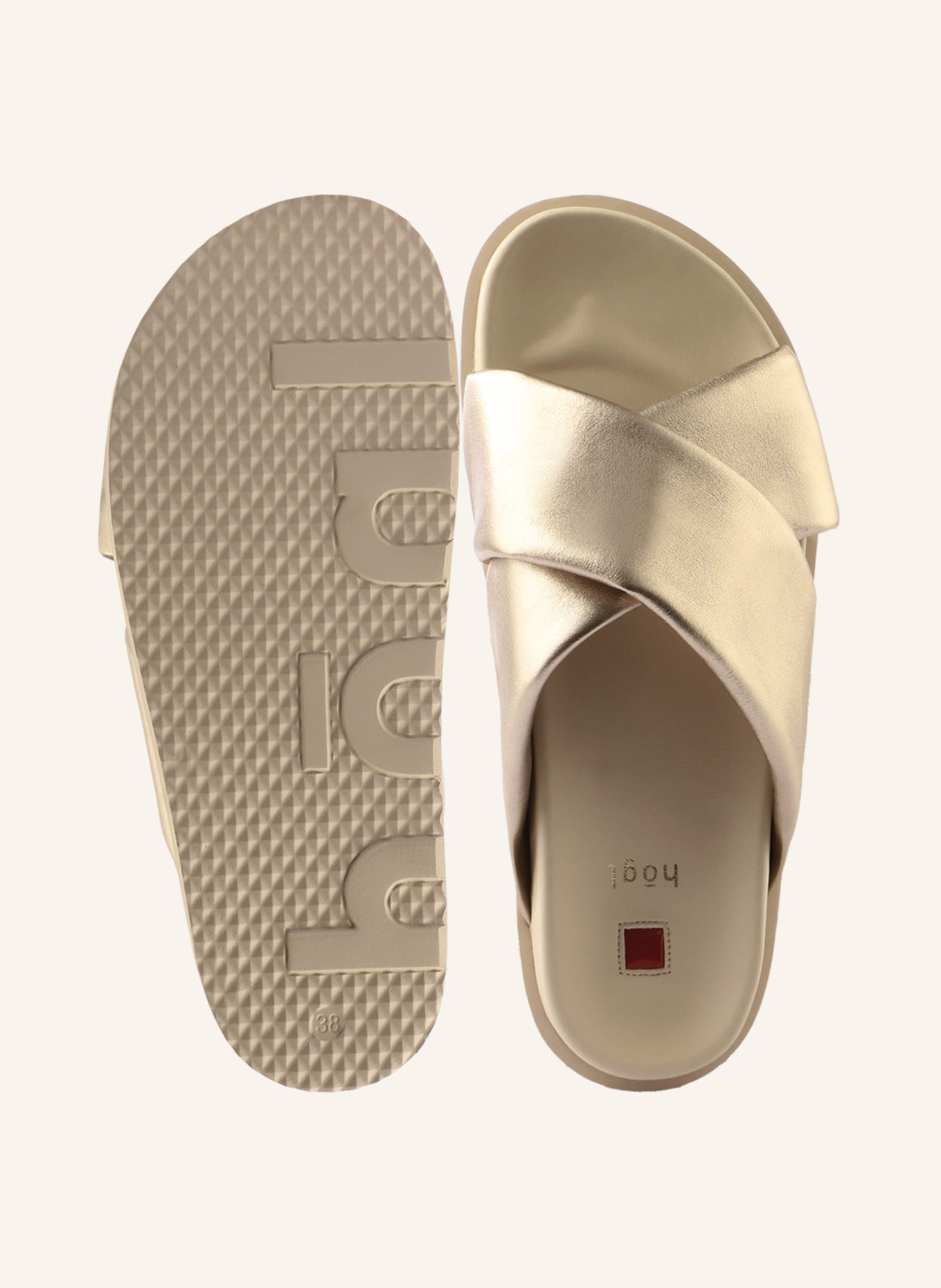 Högl Pantoletten REBECCA: BRAUN