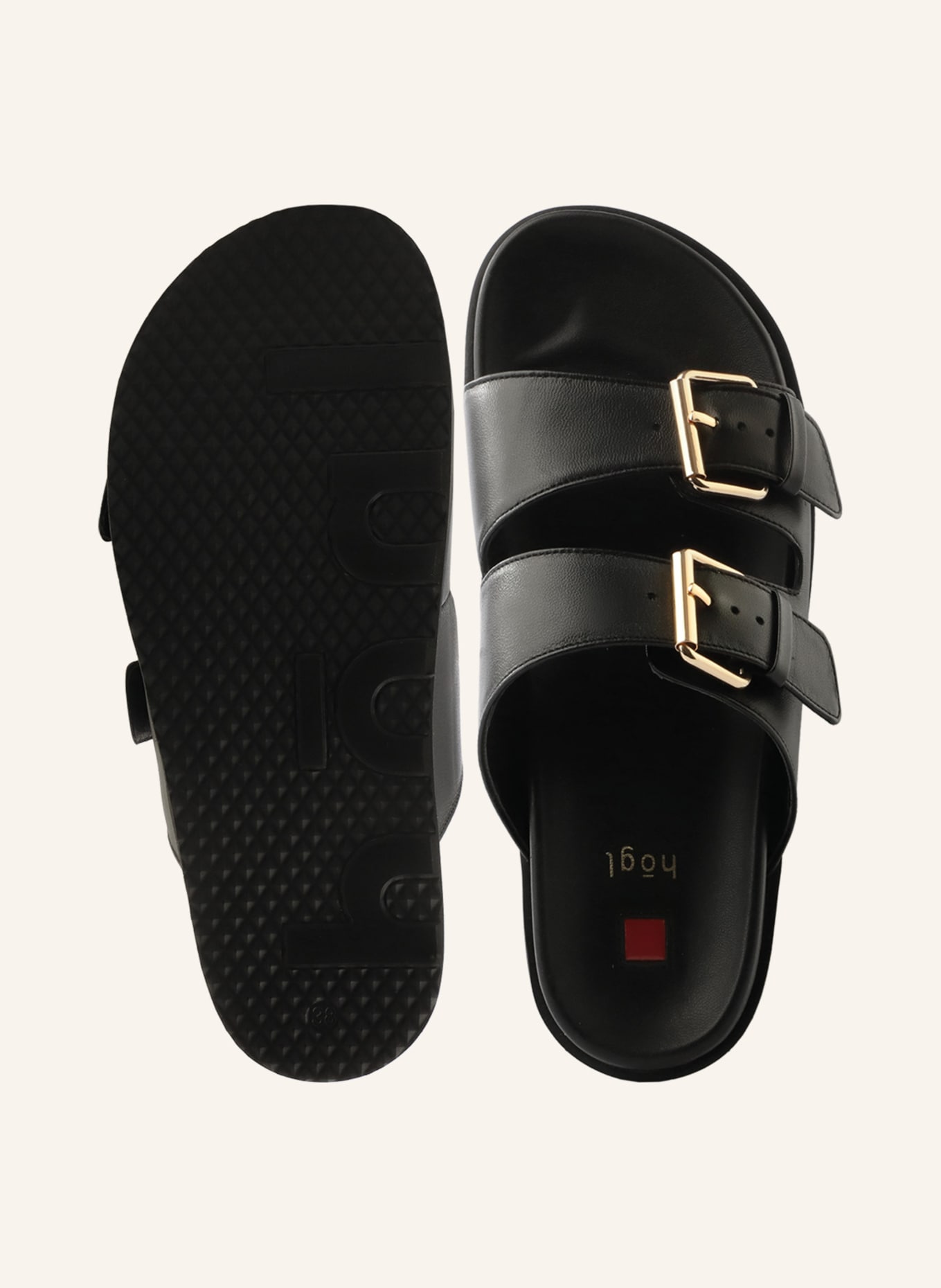 Högl Pantoletten MISCHA: SCHWARZ