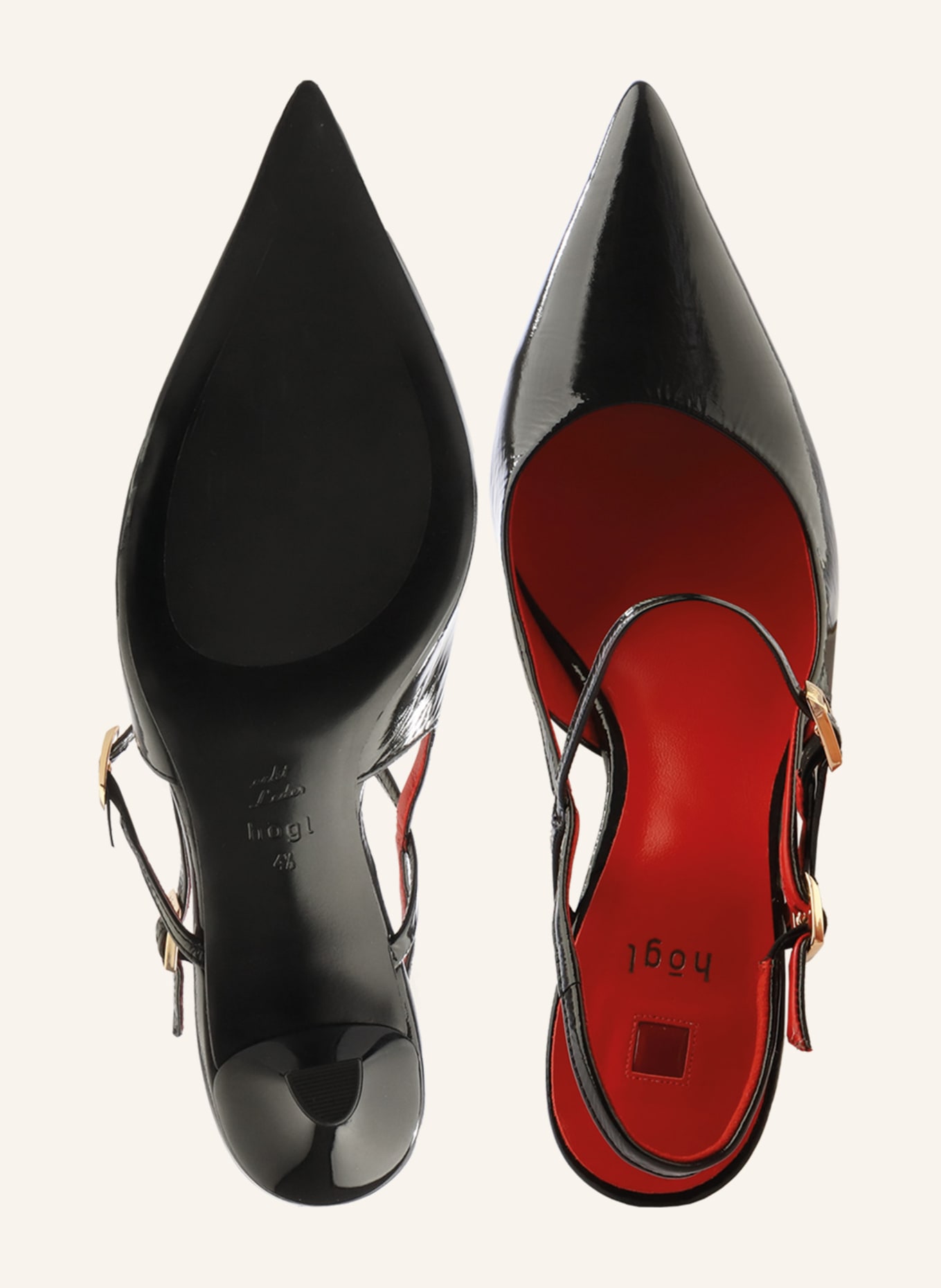 Högl Slingpumps SCARLETT: SCHWARZ