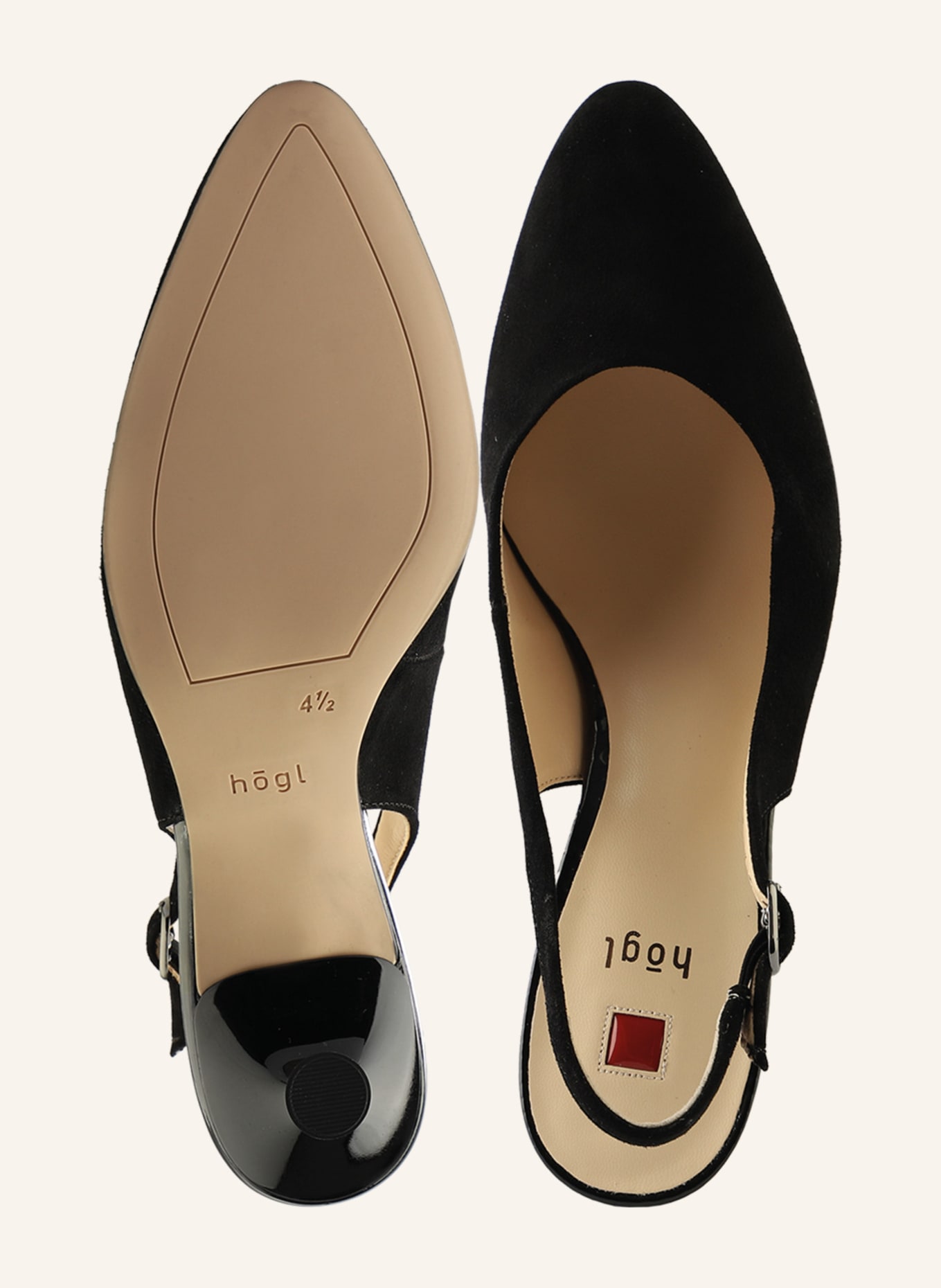 Högl Slingpumps CIARA: SCHWARZ