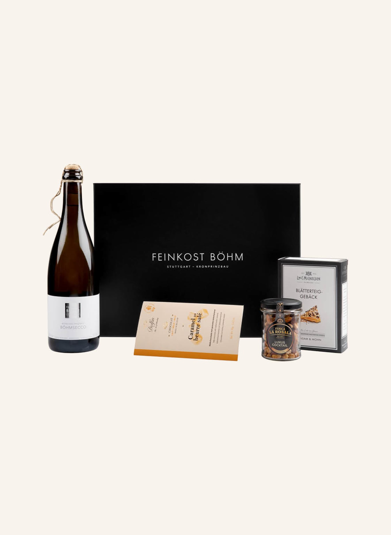 Feinkost Böhm Geschenkbox KLEINES DANKESCHÖN: SCHWARZ