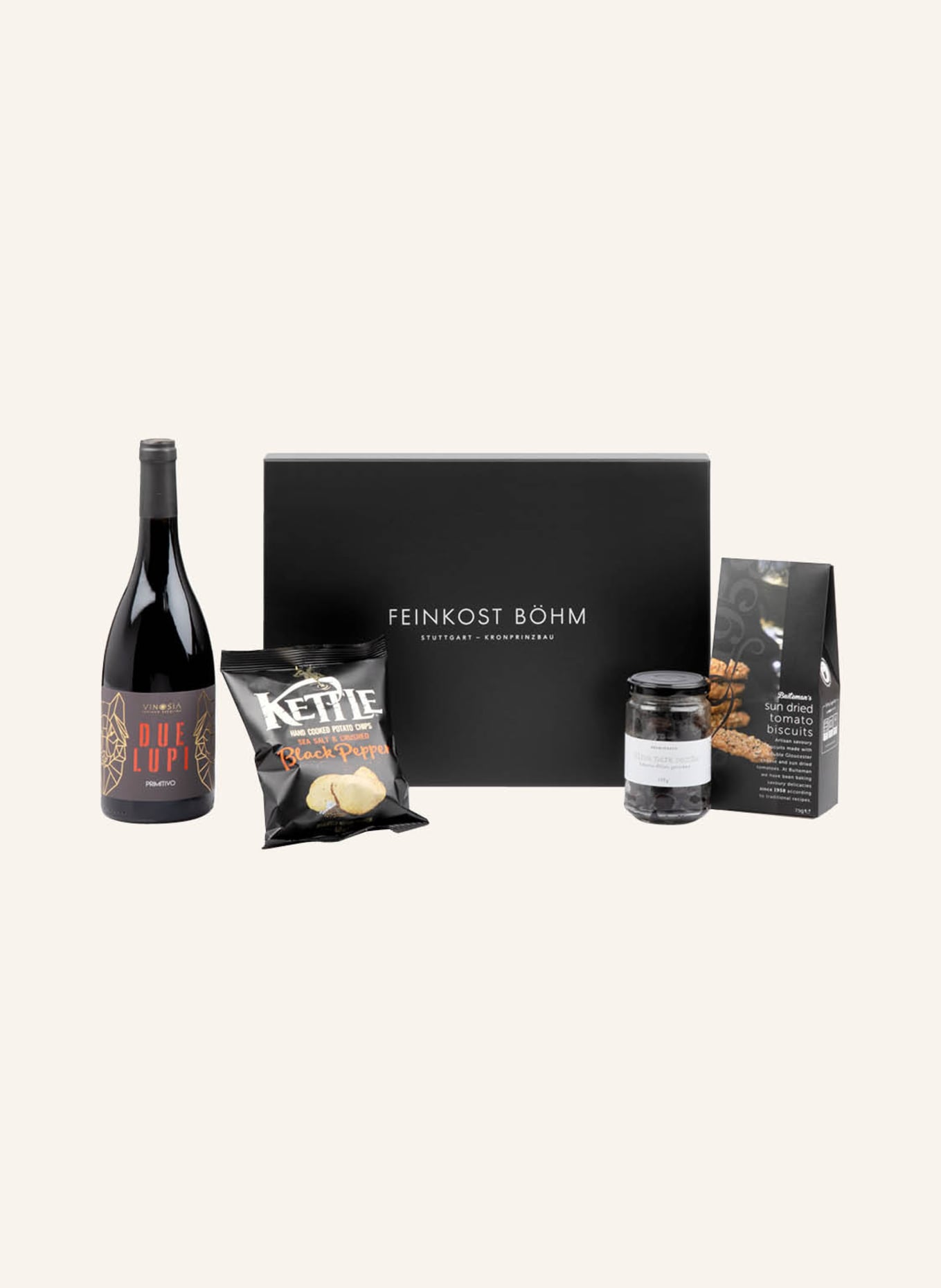 Feinkost Böhm Geschenkbox GENTLEMAN: SCHWARZ