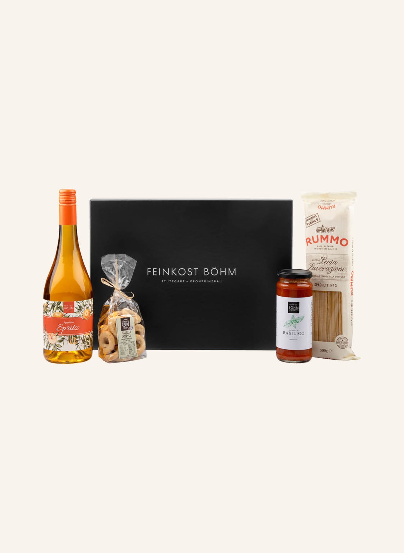 Feinkost Böhm Geschenkbox LA DOLCE VITA: SCHWARZ