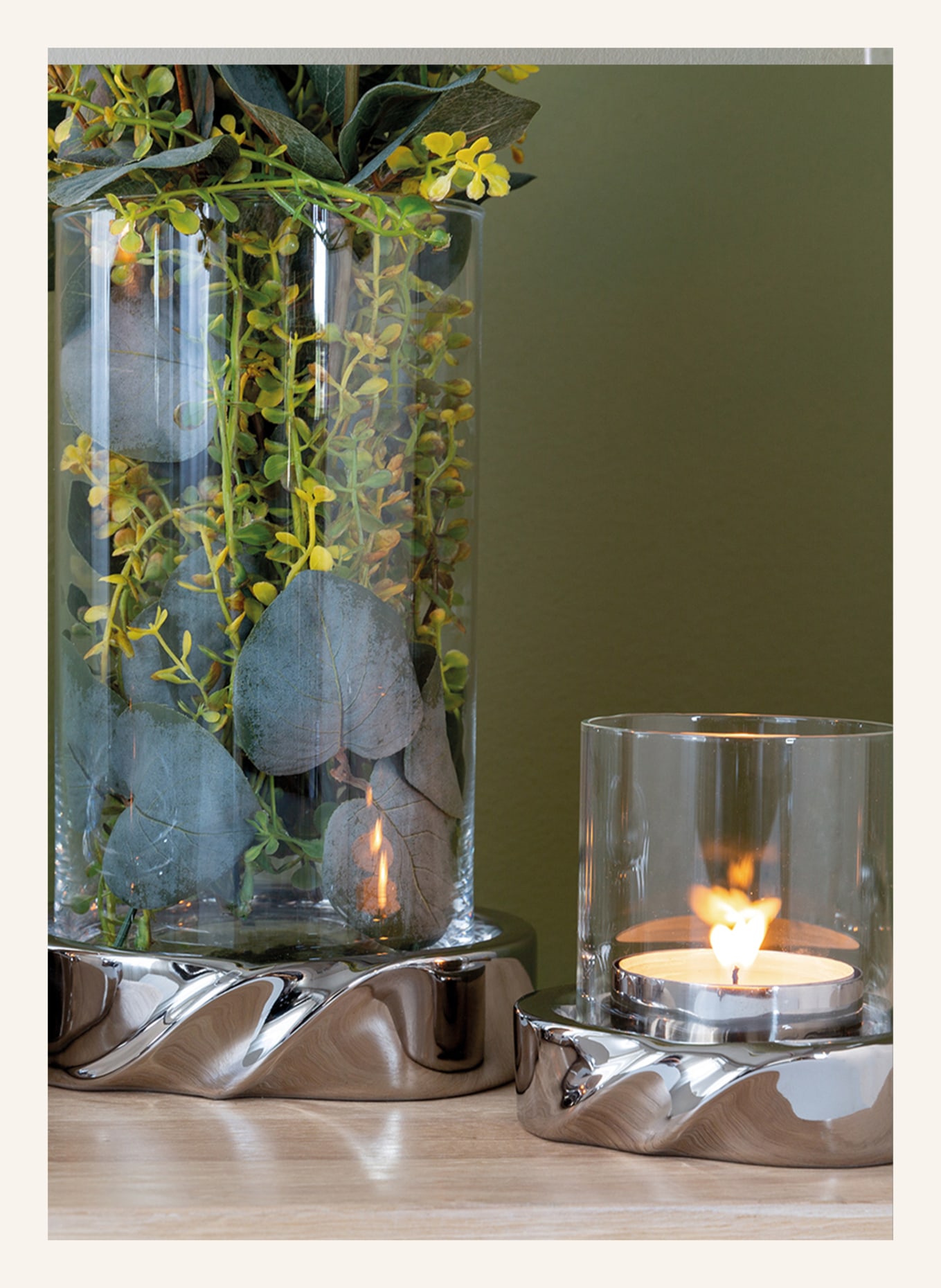 Fink Windlicht mit Glas LE DECOR, Farbe: SILBER (Bild 2)