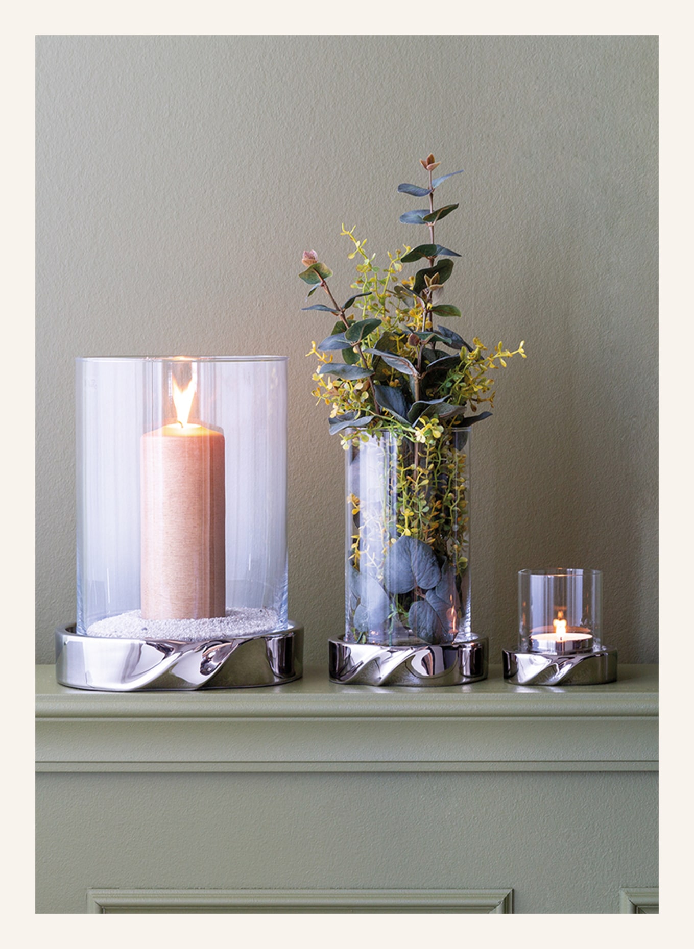 Fink Windlicht mit Glas LE DECOR, Farbe: SILBER (Bild 3)