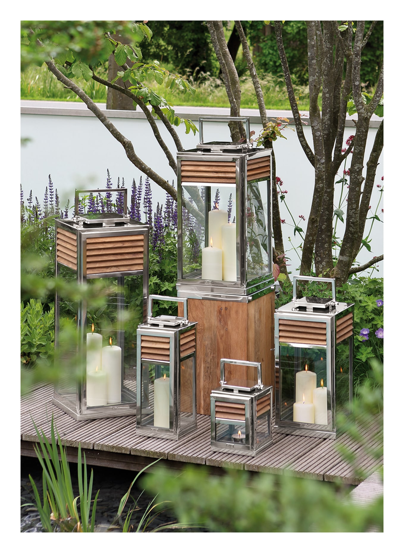 Fink Laterne GENUA: SILBER