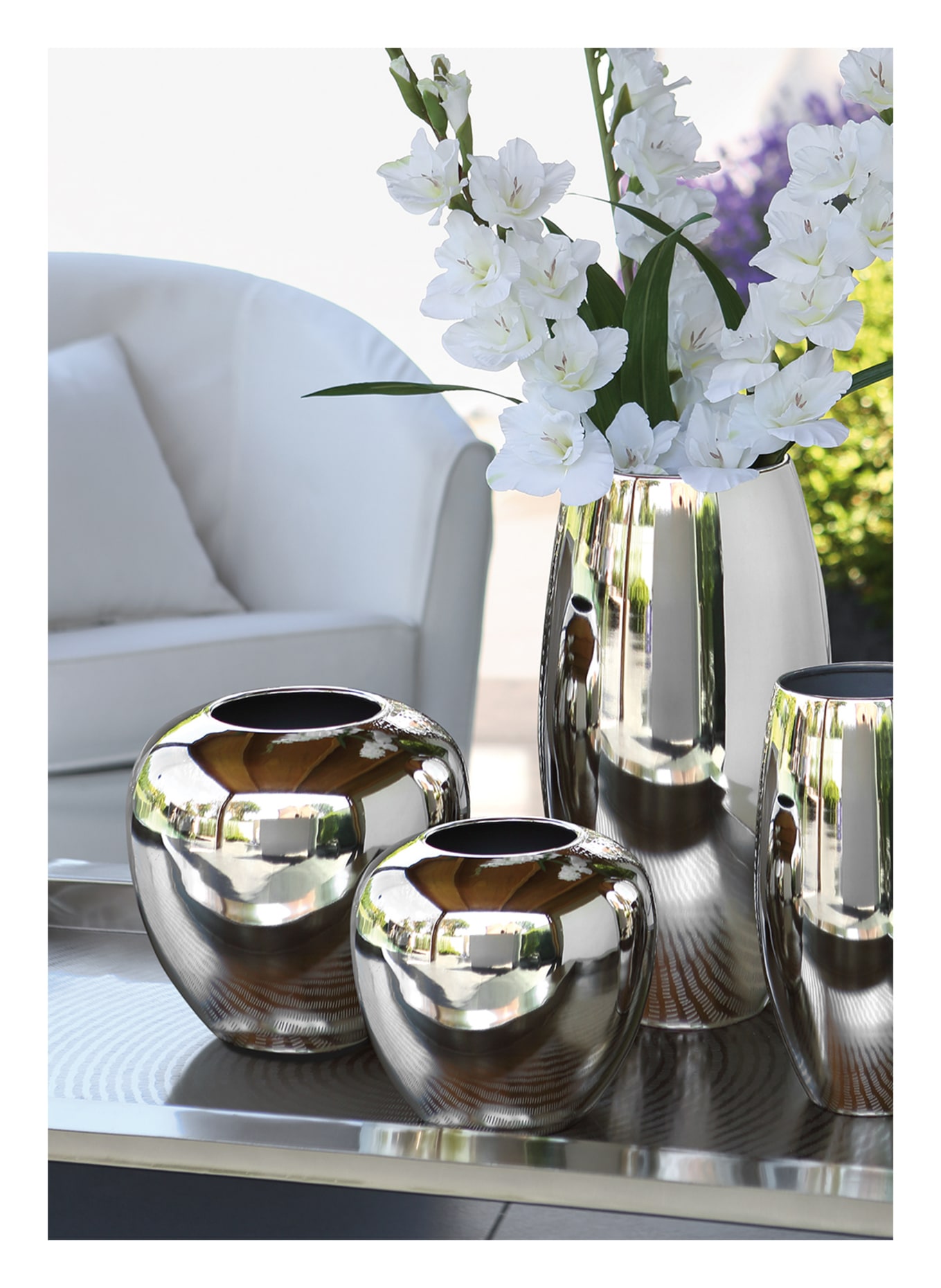 Fink Vase LOSONE: SILBER