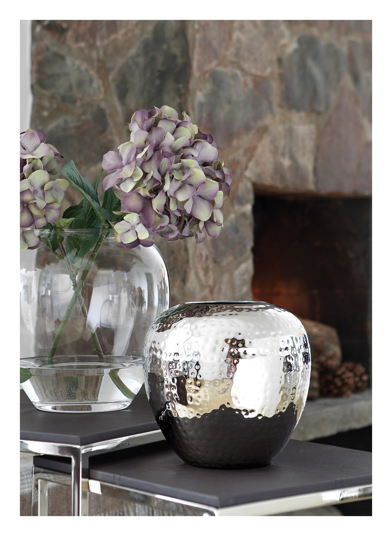 Fink Vase LOSONE: SILBER