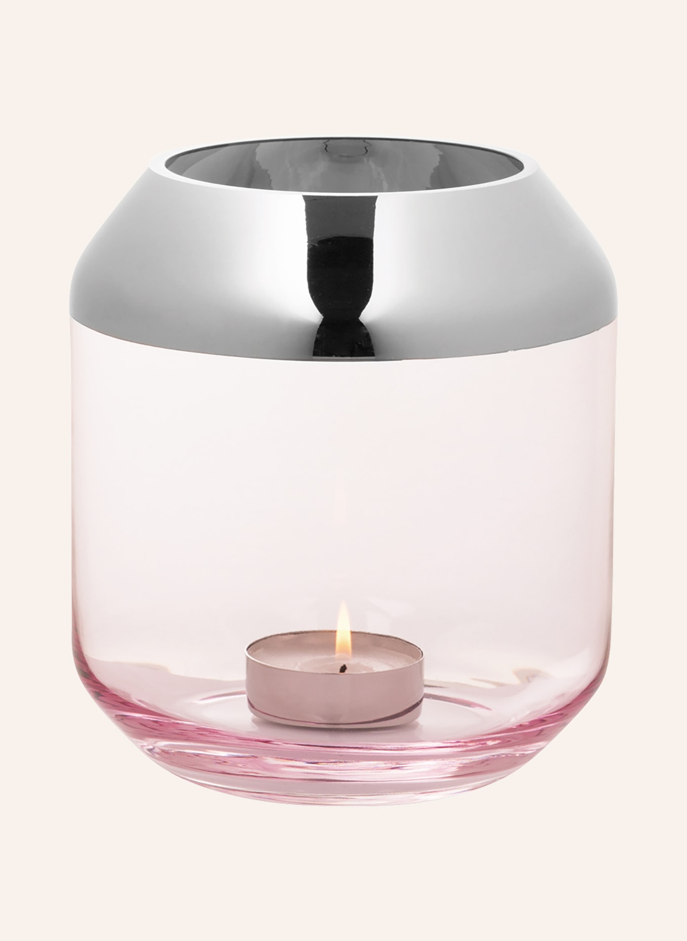 Fink Teelichthalter, Vase SMILLA, Farbe: ROSÉ (Bild 1)