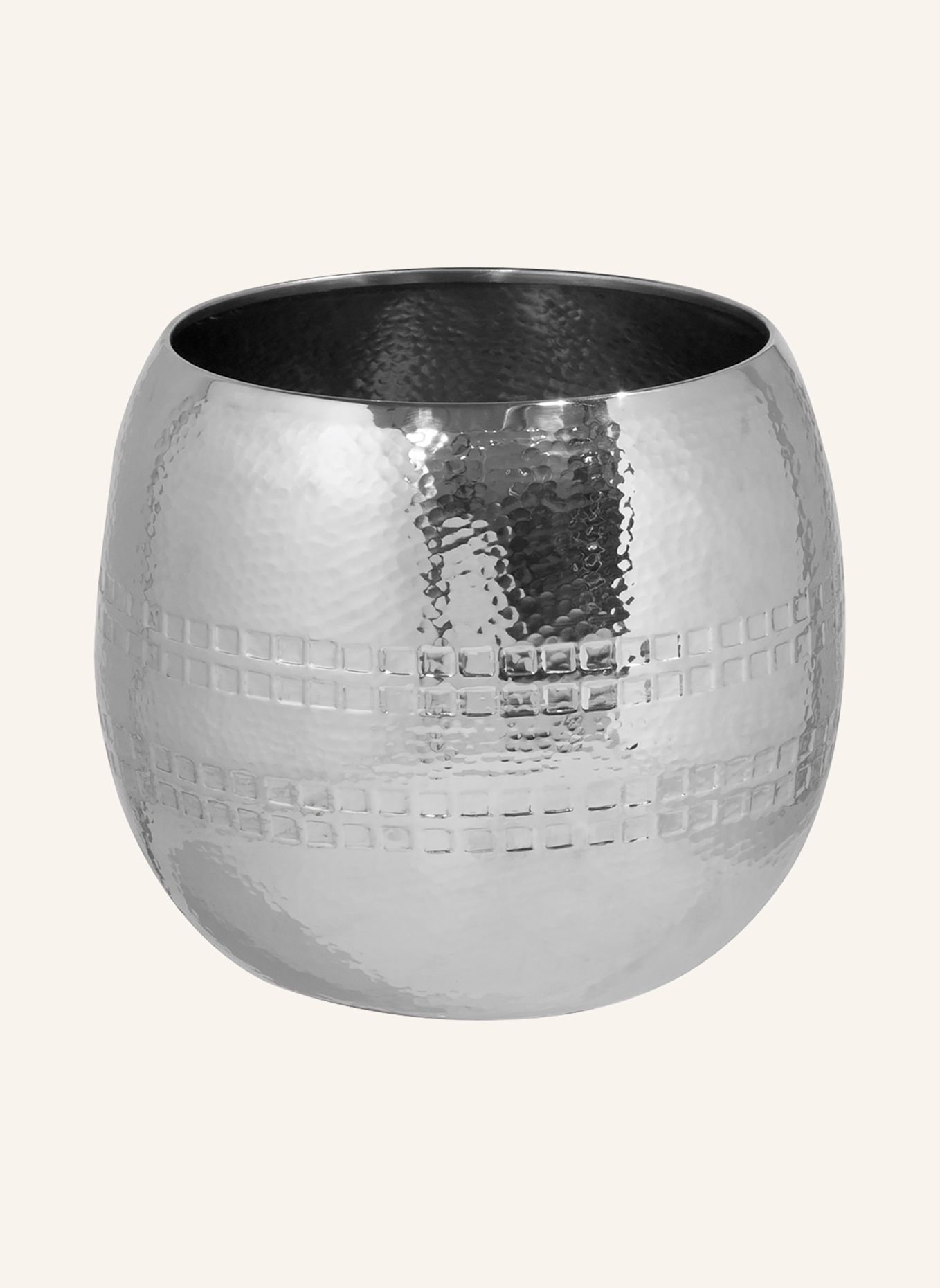 Fink Übertopf, Übertöpfe CARUS: SILBER