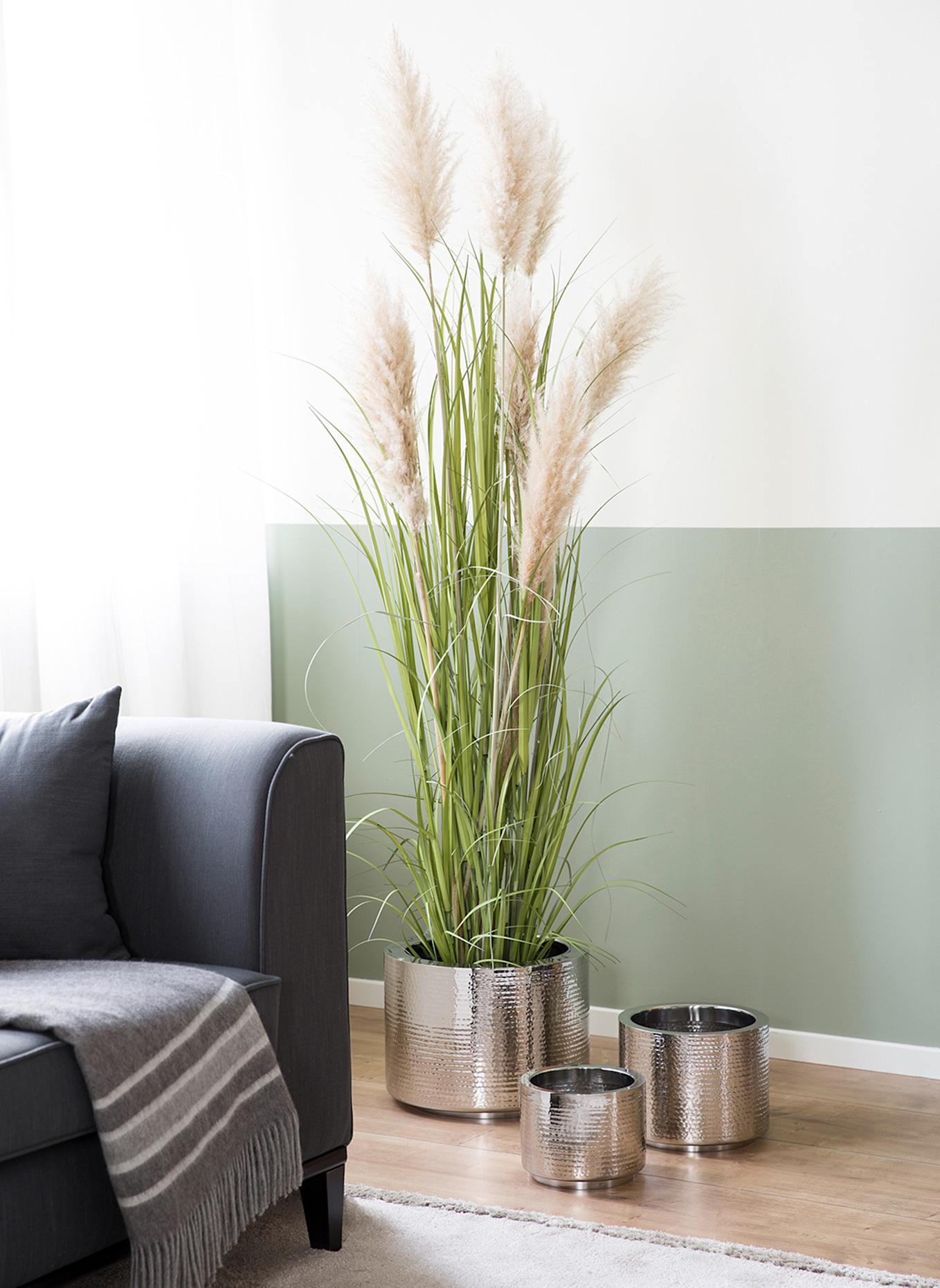 Fink Übertopf NOSSA: SILBER