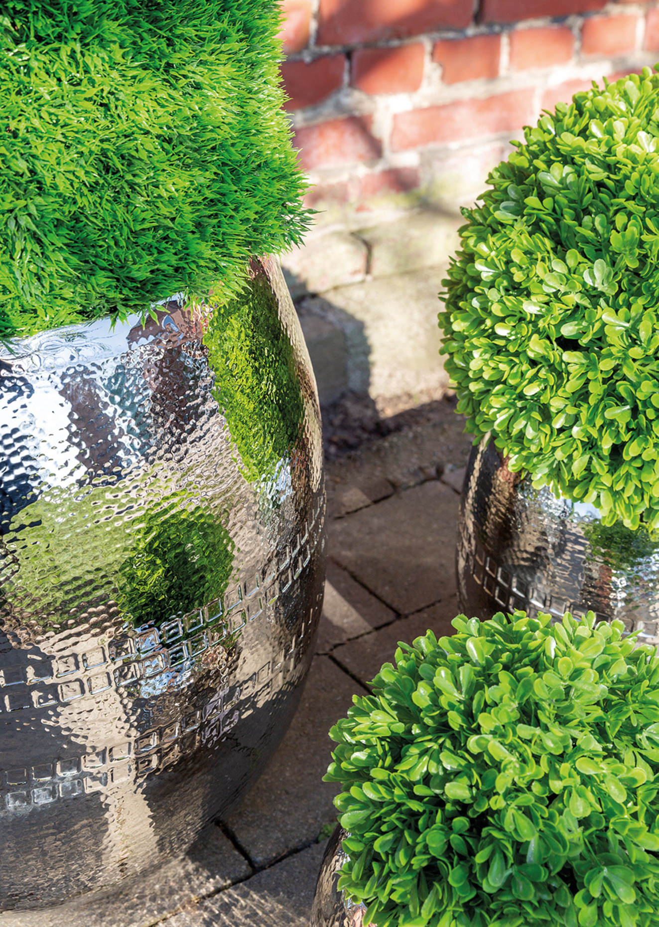 Fink Übertopf, Übertöpfe CARUS: SILBER