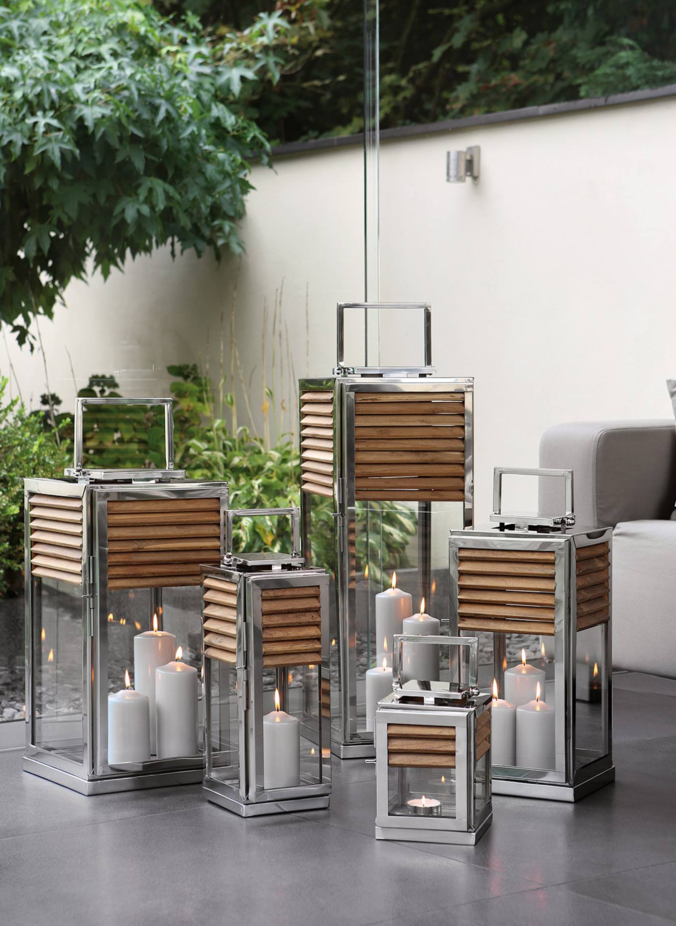 Fink Laterne GENUA: SILBER