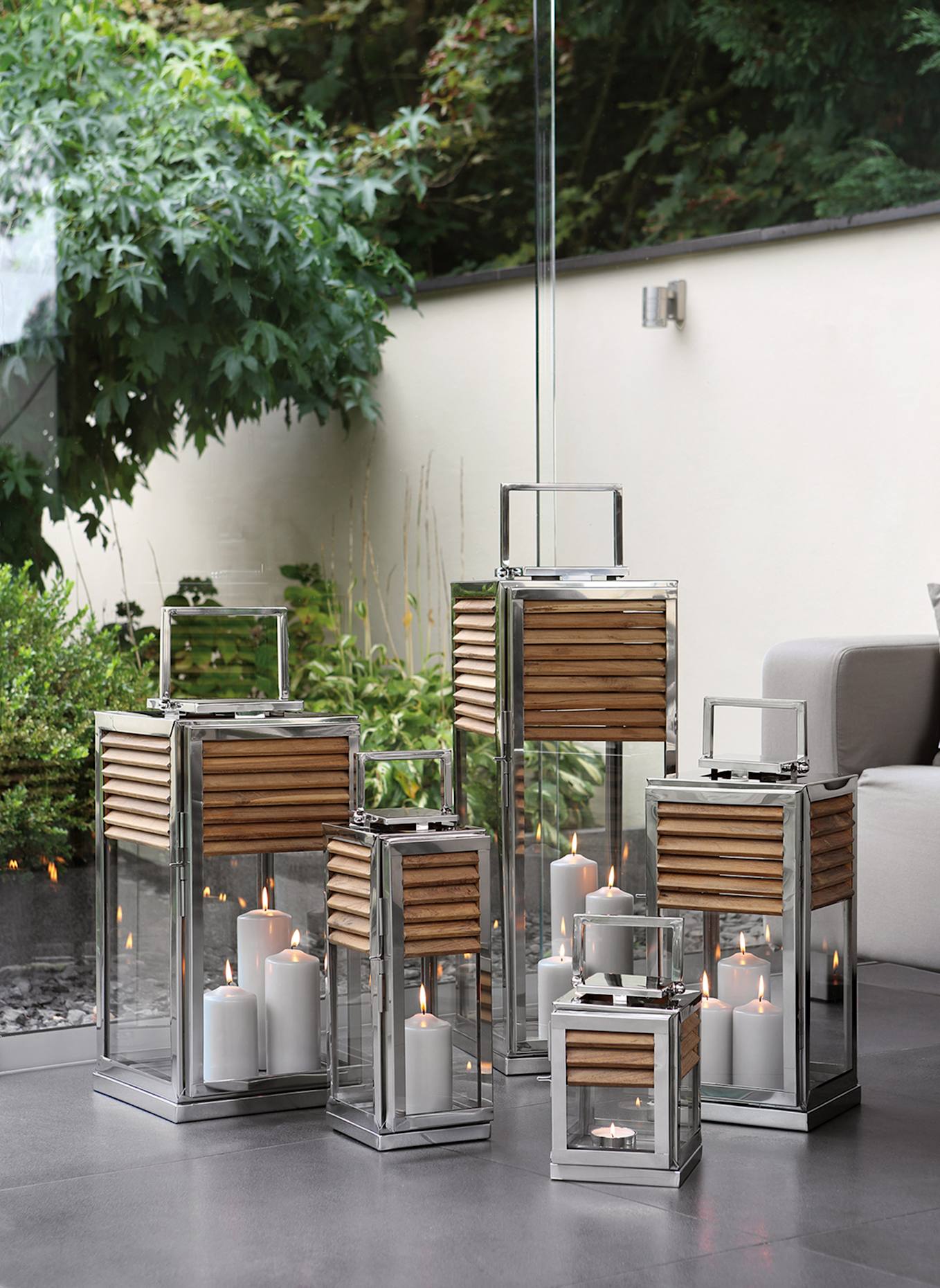 Fink Laterne GENUA: SILBER