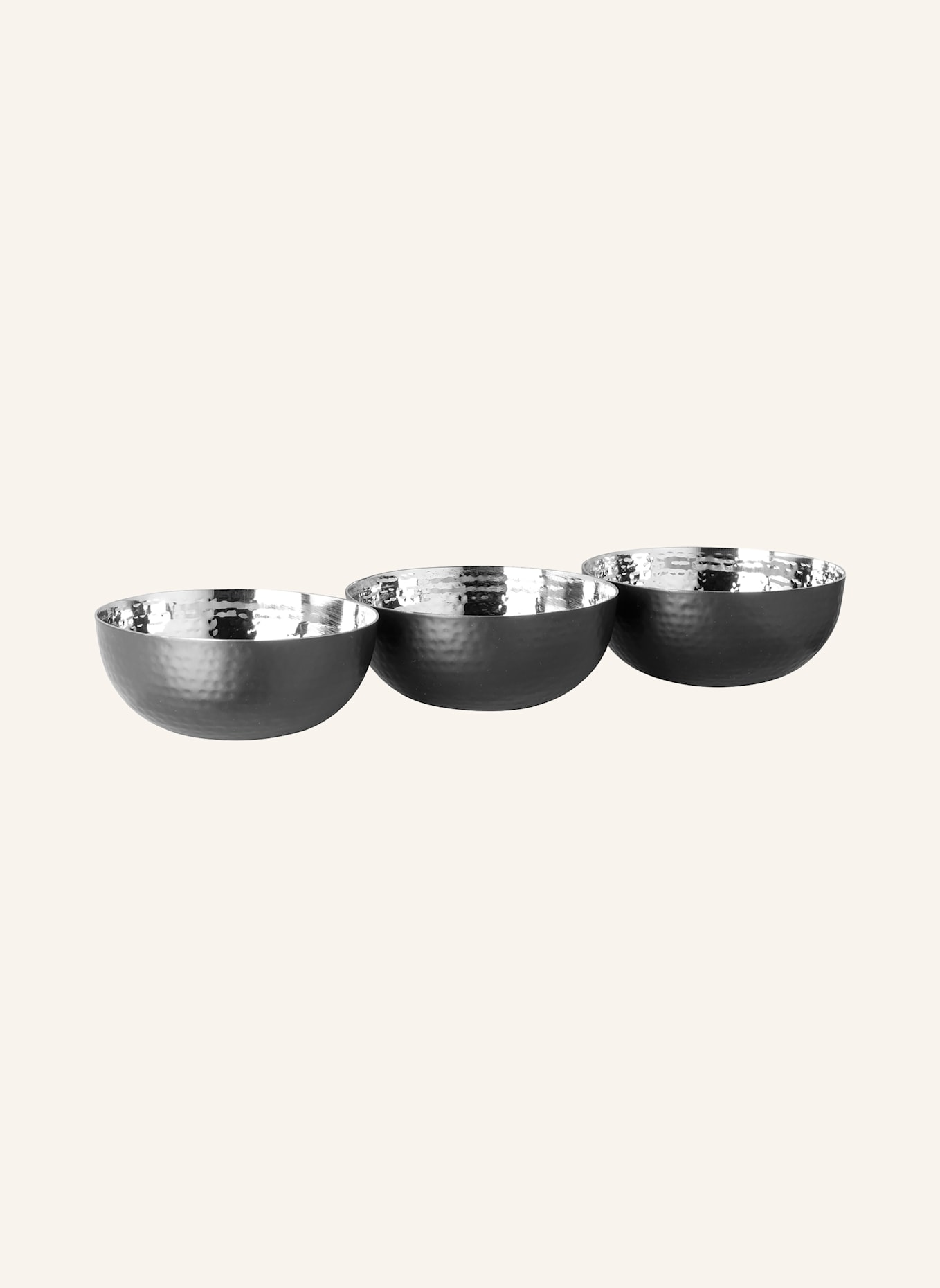 Fink 3er Schalen PICCA: SCHWARZ/ SILBER