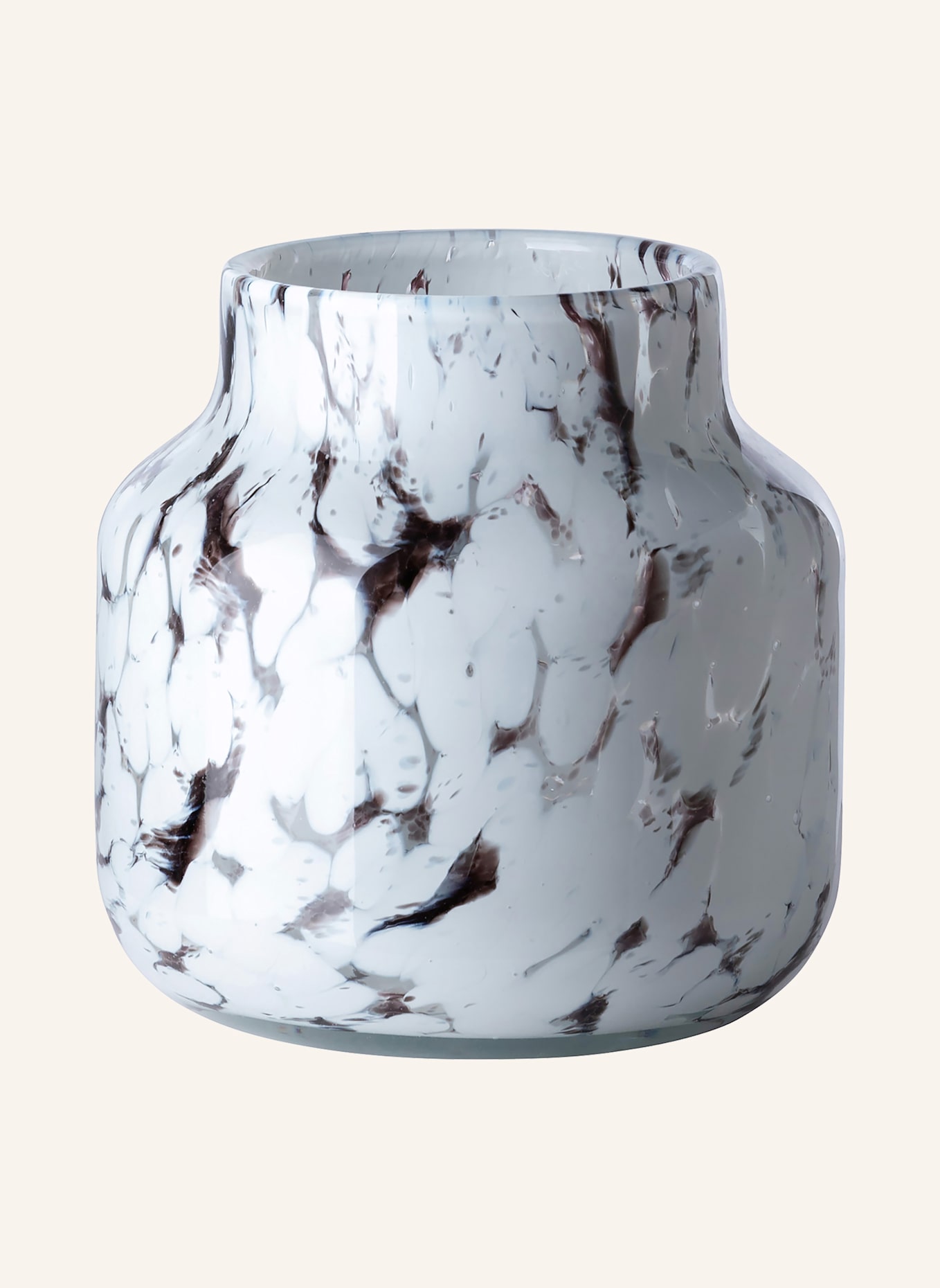 Fink Glasvase, Windlicht PANTEA: BRAUN/ WEISS