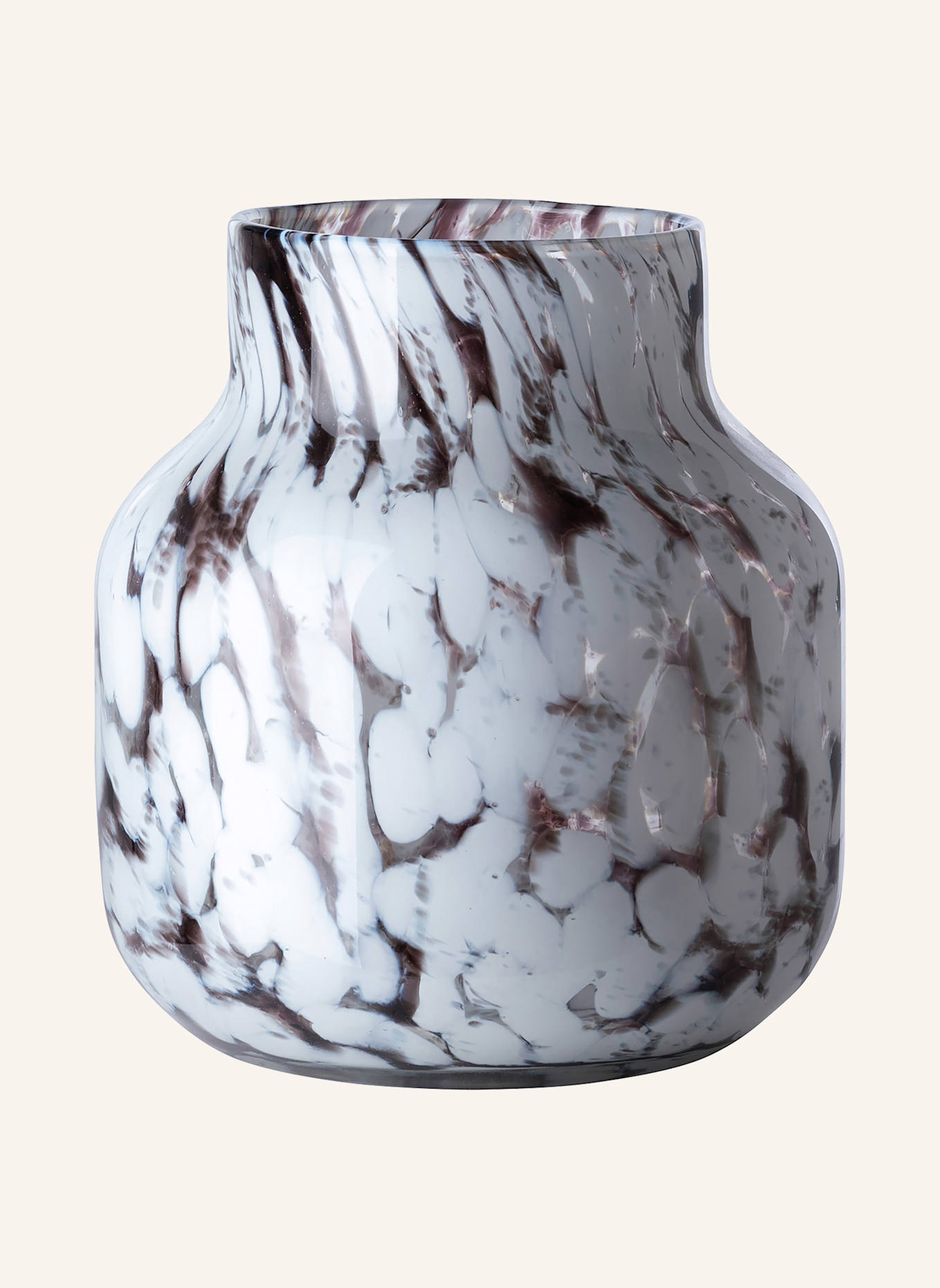 Fink Glasvase, Windlicht PANTEA: BRAUN/ WEISS