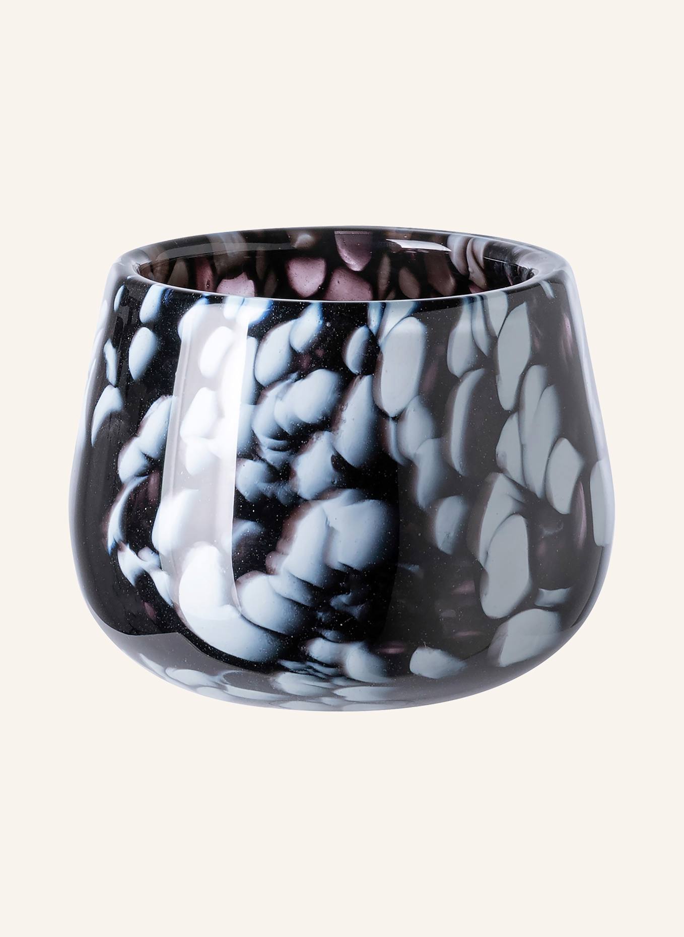 Fink Glasvase, Windlicht MARLY: SCHWARZ