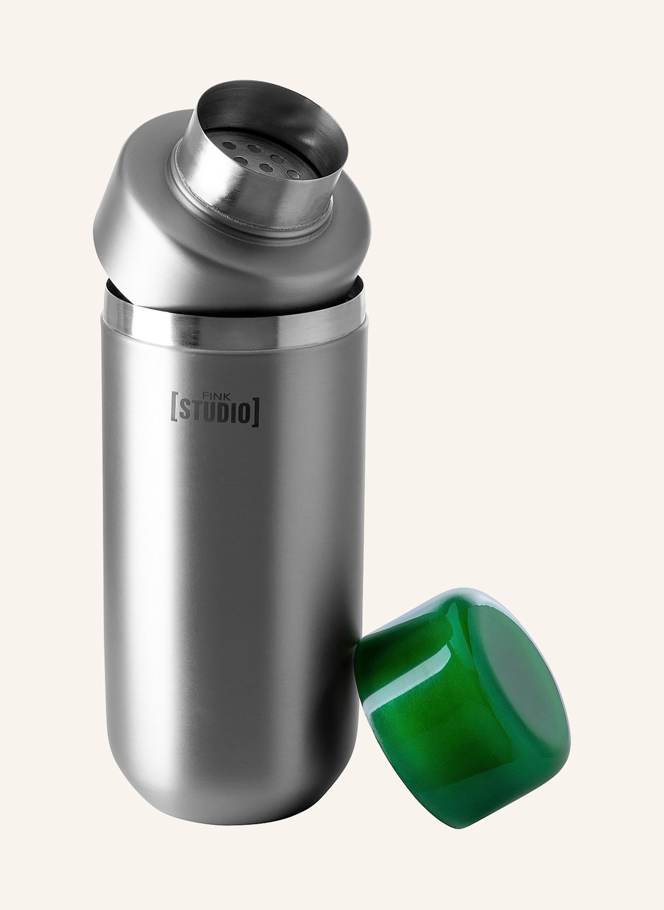 Fink Studio Cocktailshaker ICE LOVE: GRÜN/ GRAU