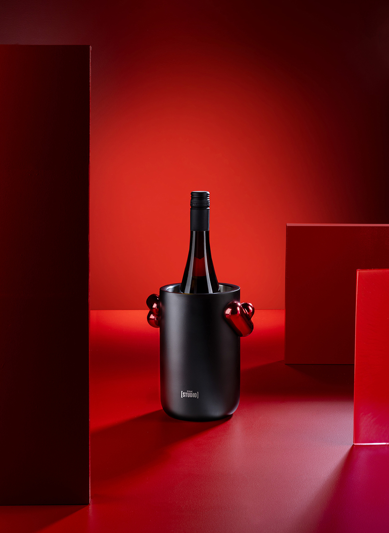 Fink Studio Weinkühler POP ART: ROT/ SCHWARZ