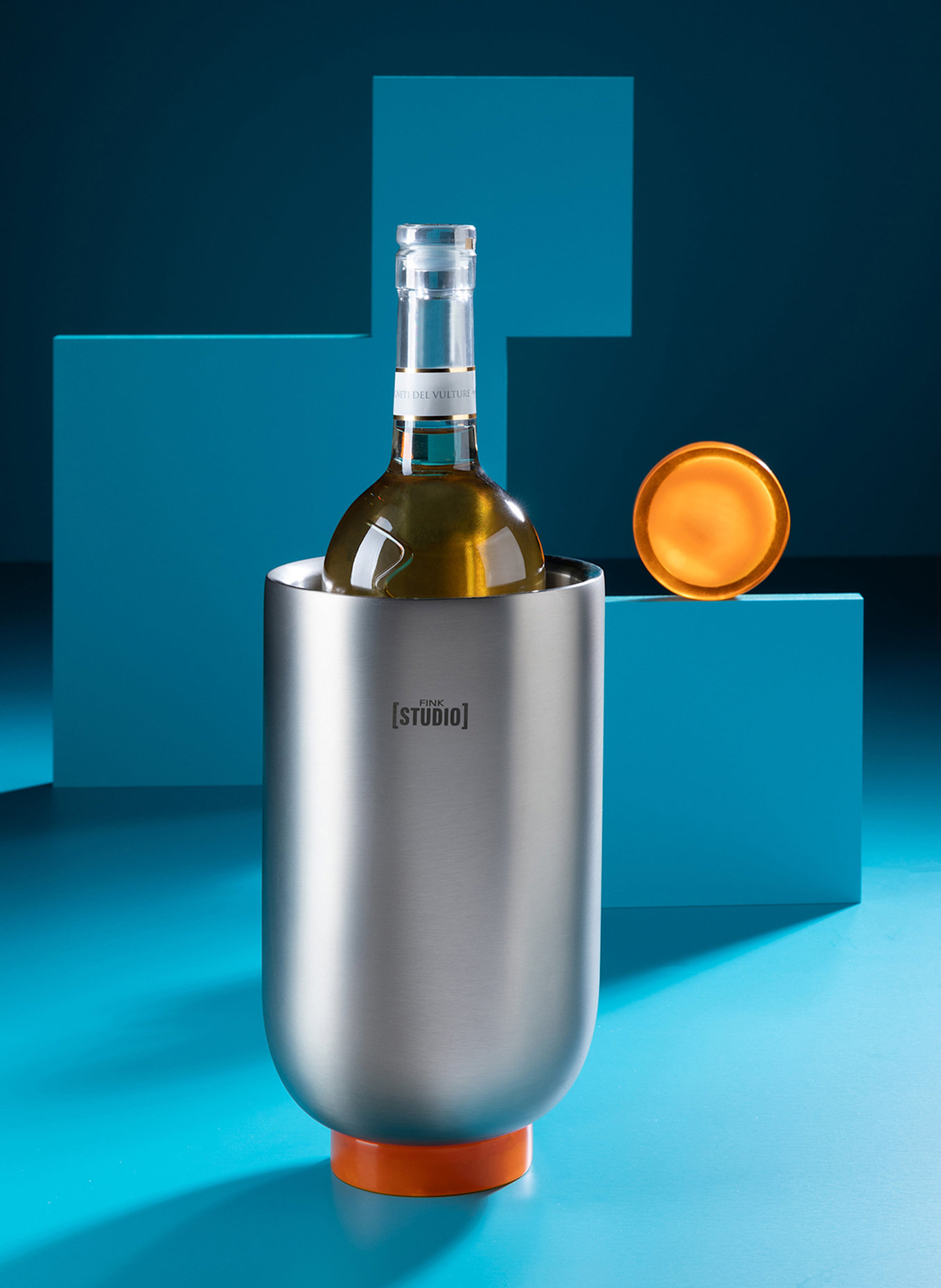 Fink Studio Weinkühler ICE LOVE: ORANGE/ GRAU