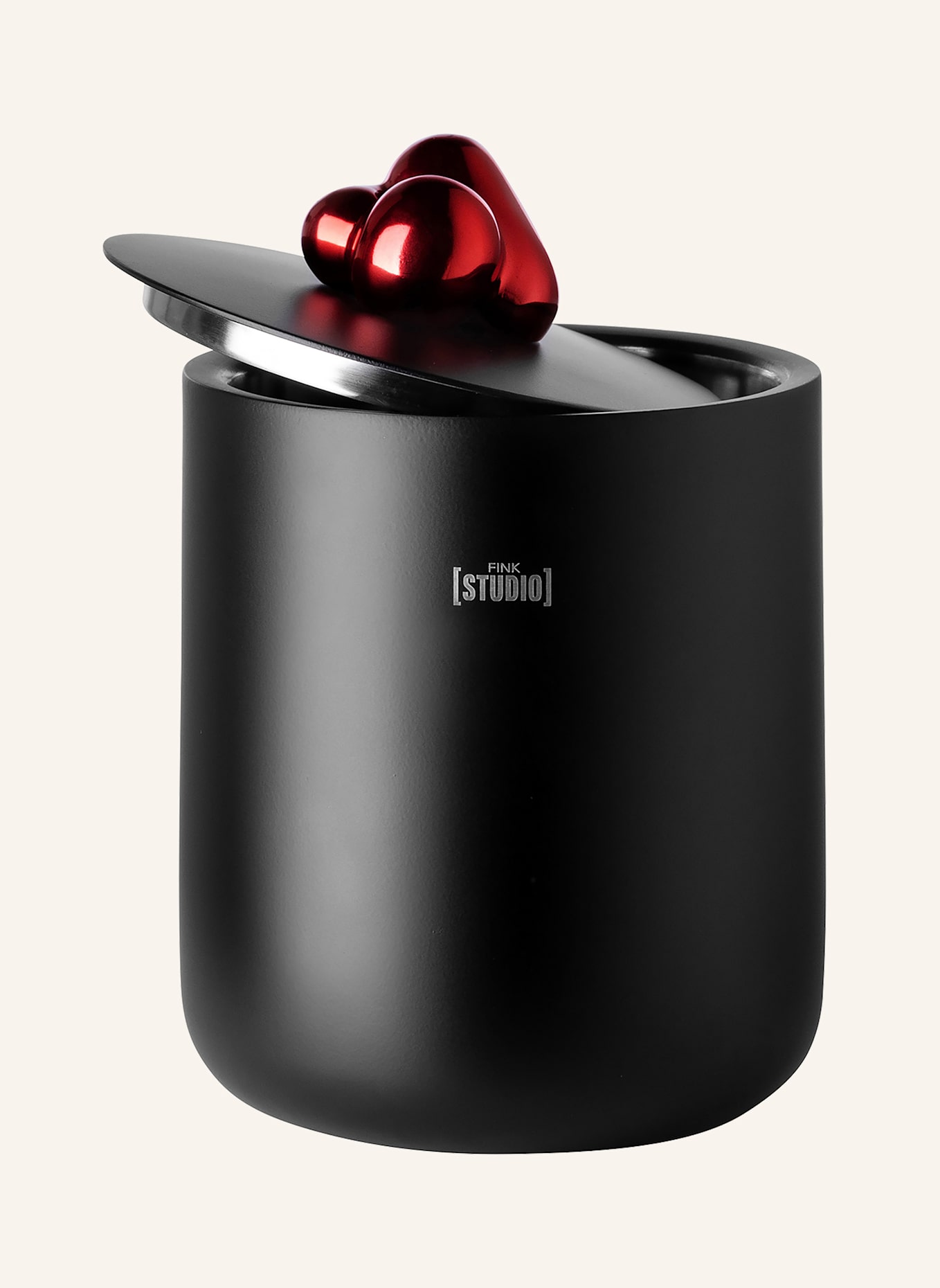 Fink Studio Eiswürfeleimer POP ART: ROT/ SCHWARZ