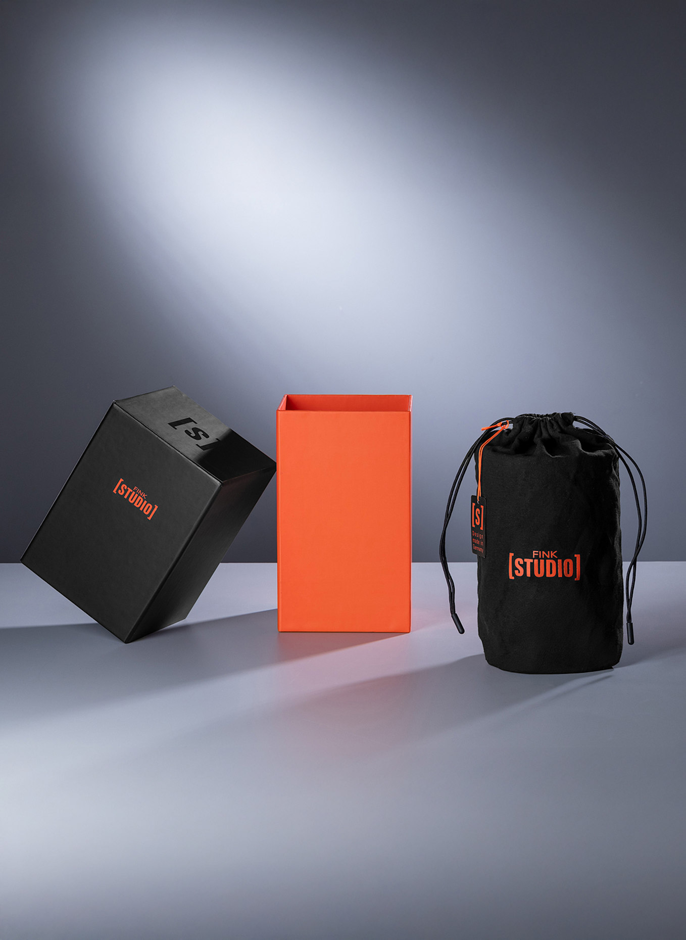 Fink Studio Weinkühler ICE LOVE: ORANGE/ GRAU