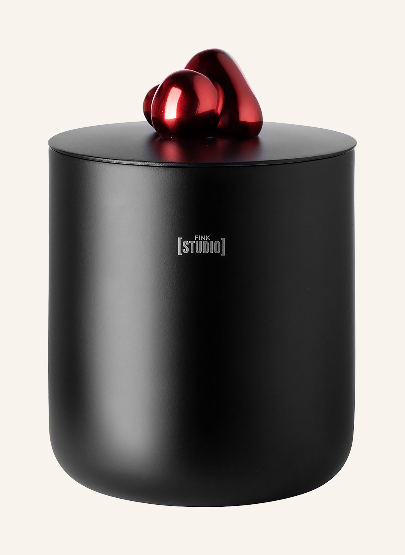 Fink Studio Eiswürfeleimer POP ART: ROT/ SCHWARZ