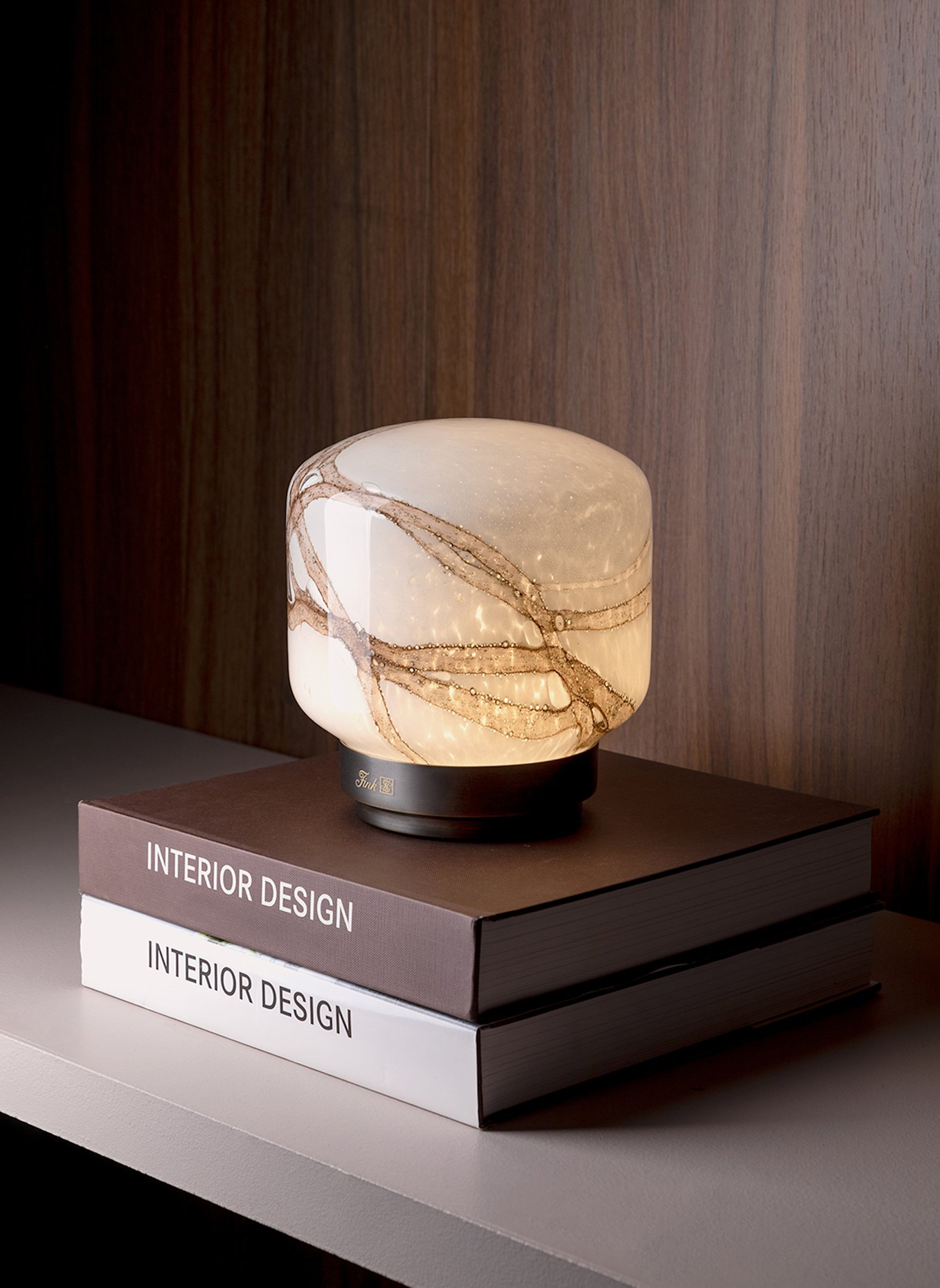 Fink LED Leuchte MELLUX: BRAUN/ WEISS