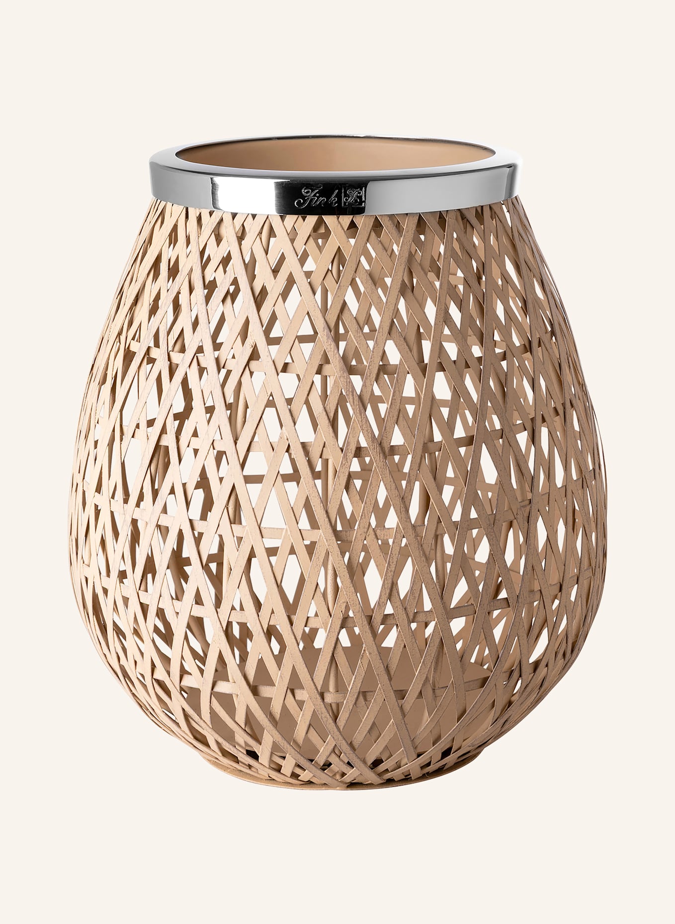 Fink Windlicht ohne Glas SHONA: SILBER