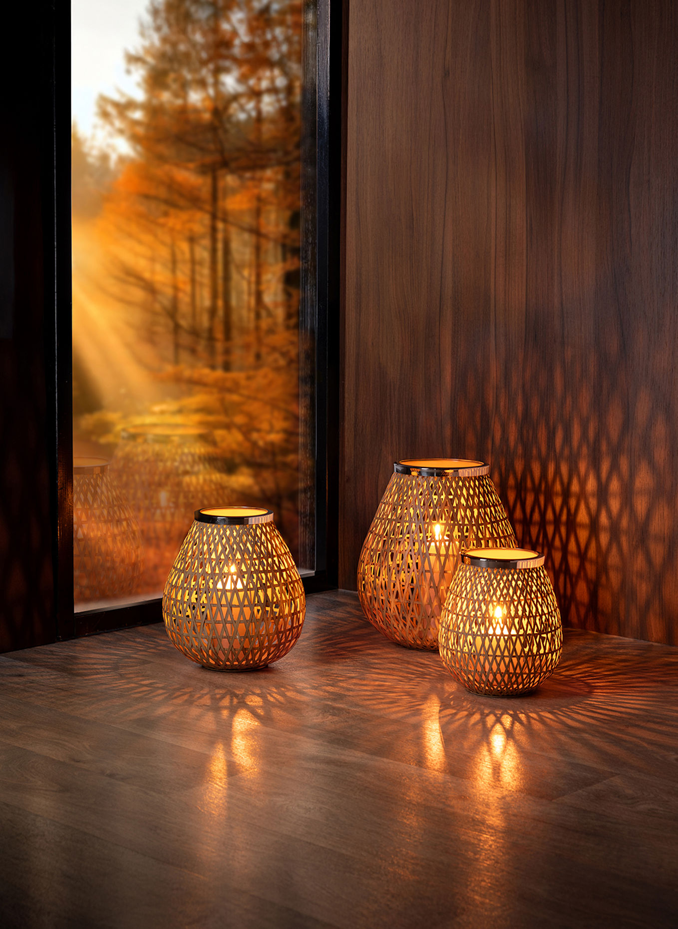 Fink Windlicht ohne Glas SHONA: SILBER