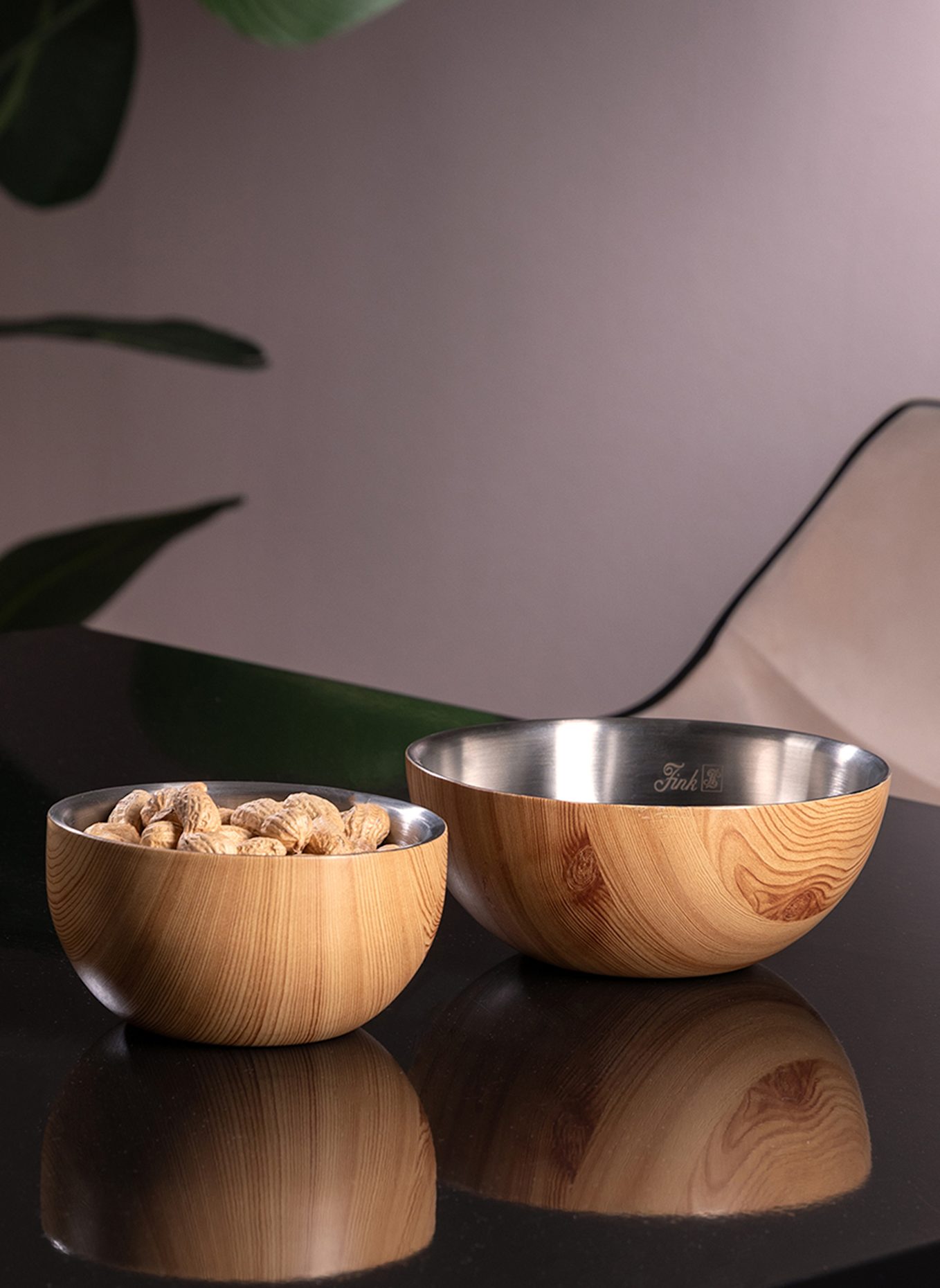 Fink Schale TIMBER: SILBER