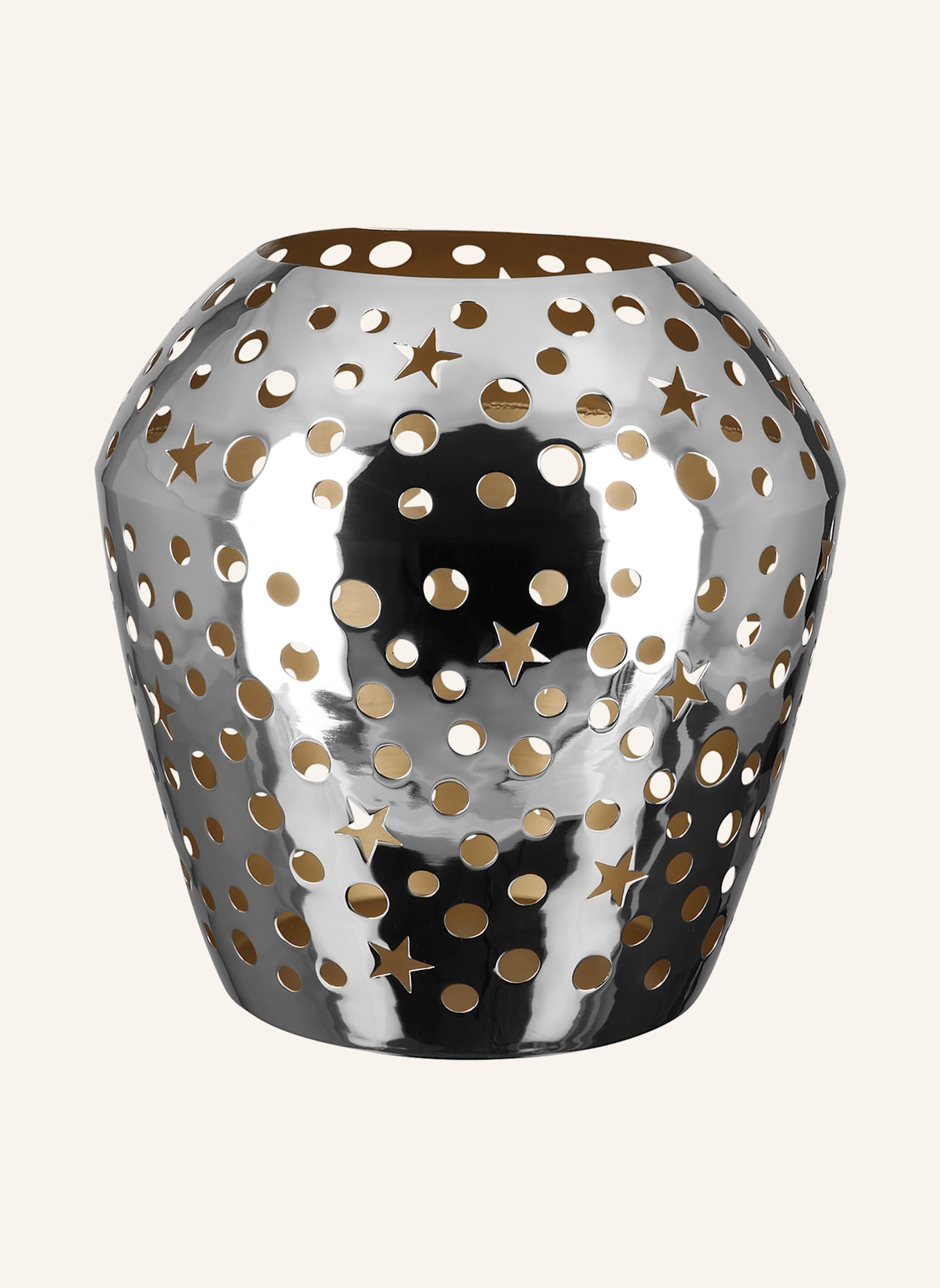 Fink Windlicht ohne Glas SHEILA: SILBER