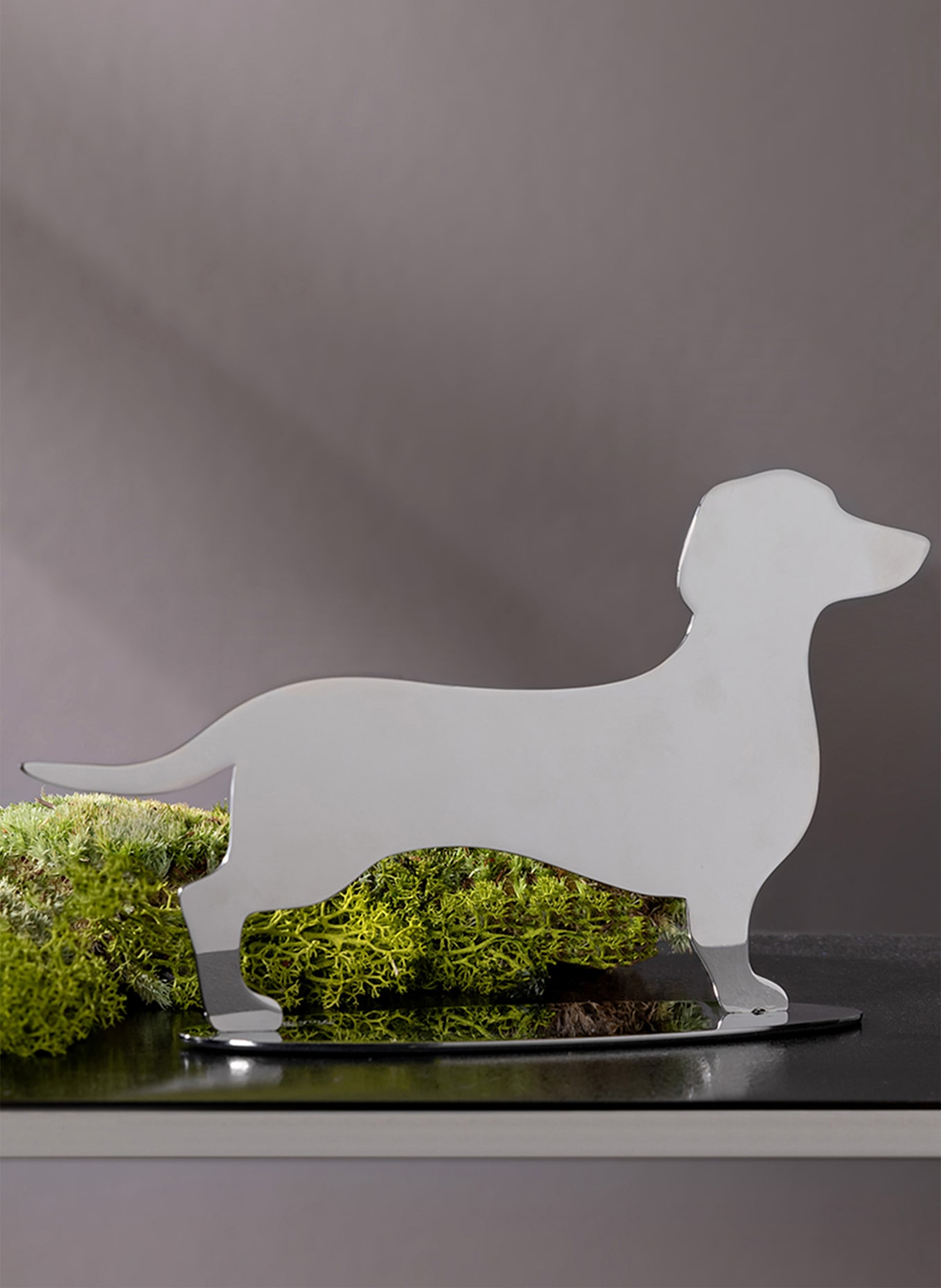 Fink Deko Hund OSCAR: SILBER