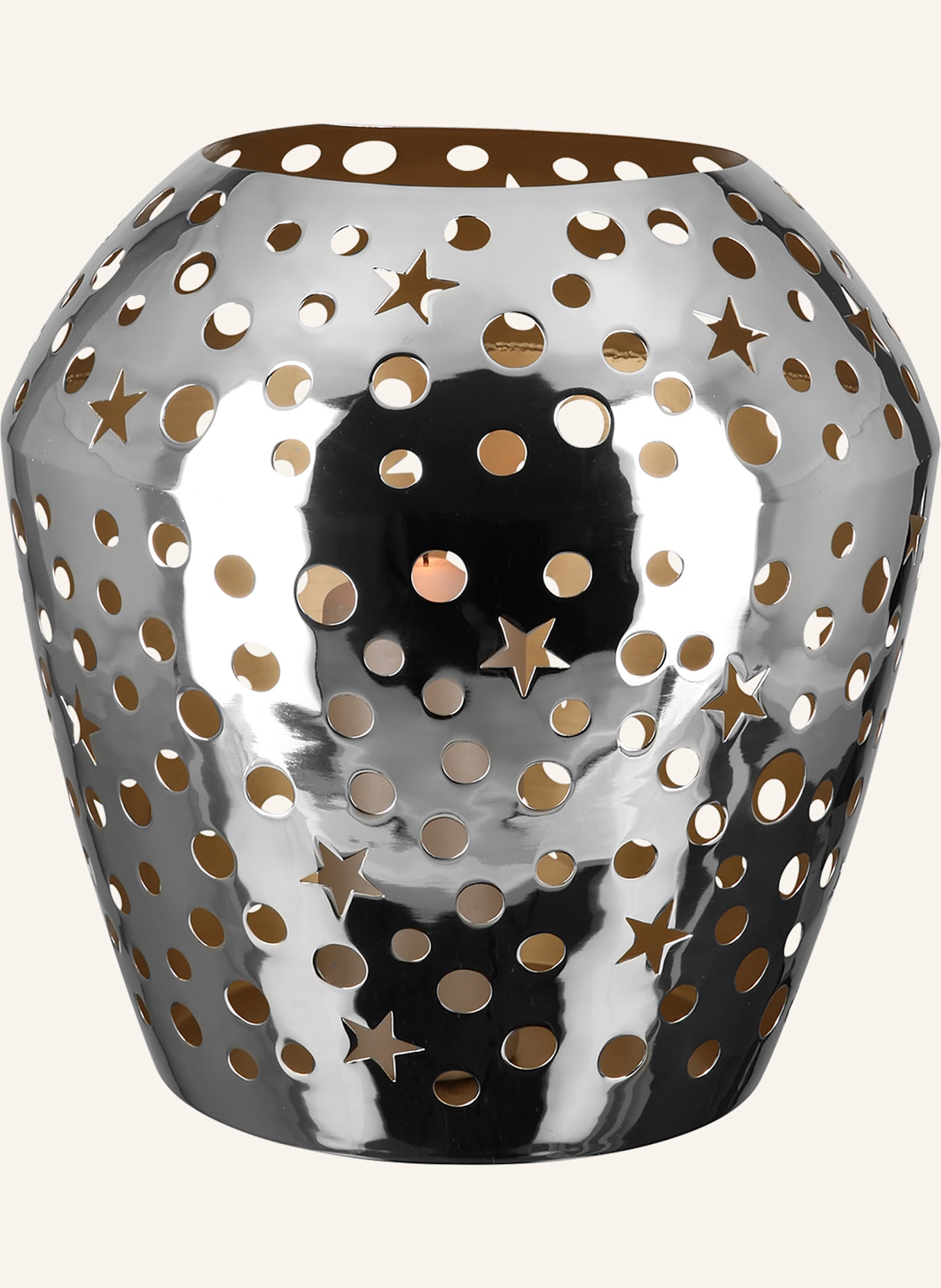 Fink Windlicht ohne Glas SHEILA: SILBER