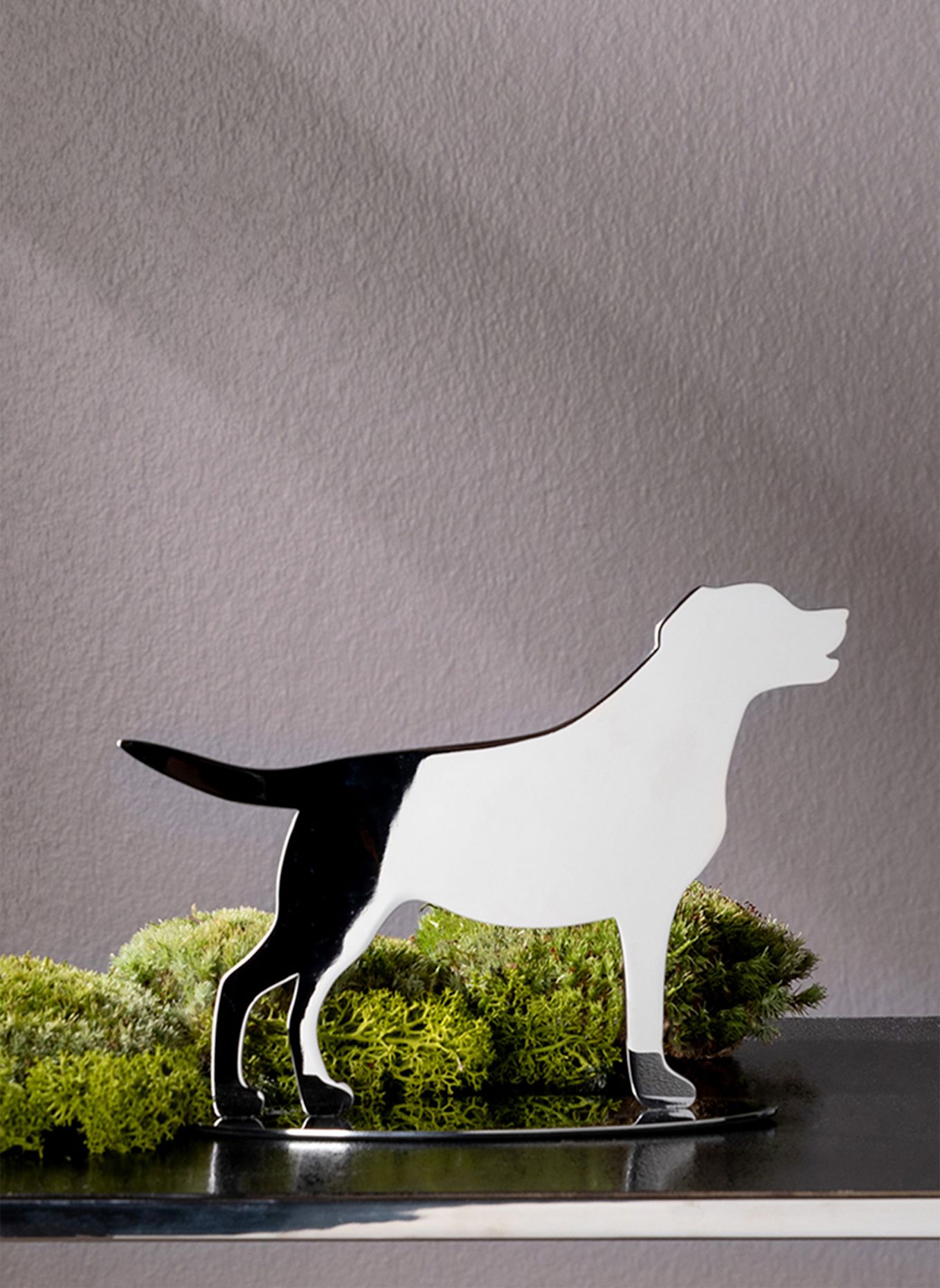 Fink Deko Hund LABBI: SILBER