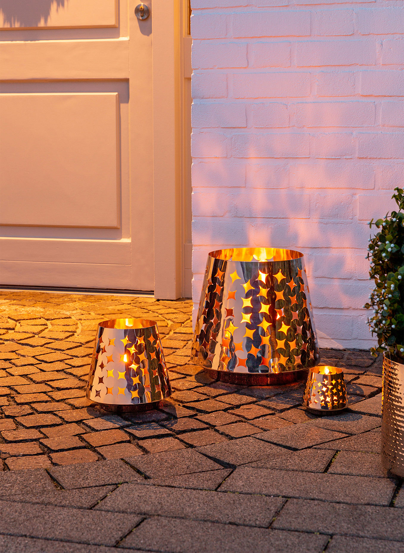 Fink Windlicht LUMA: SILBER