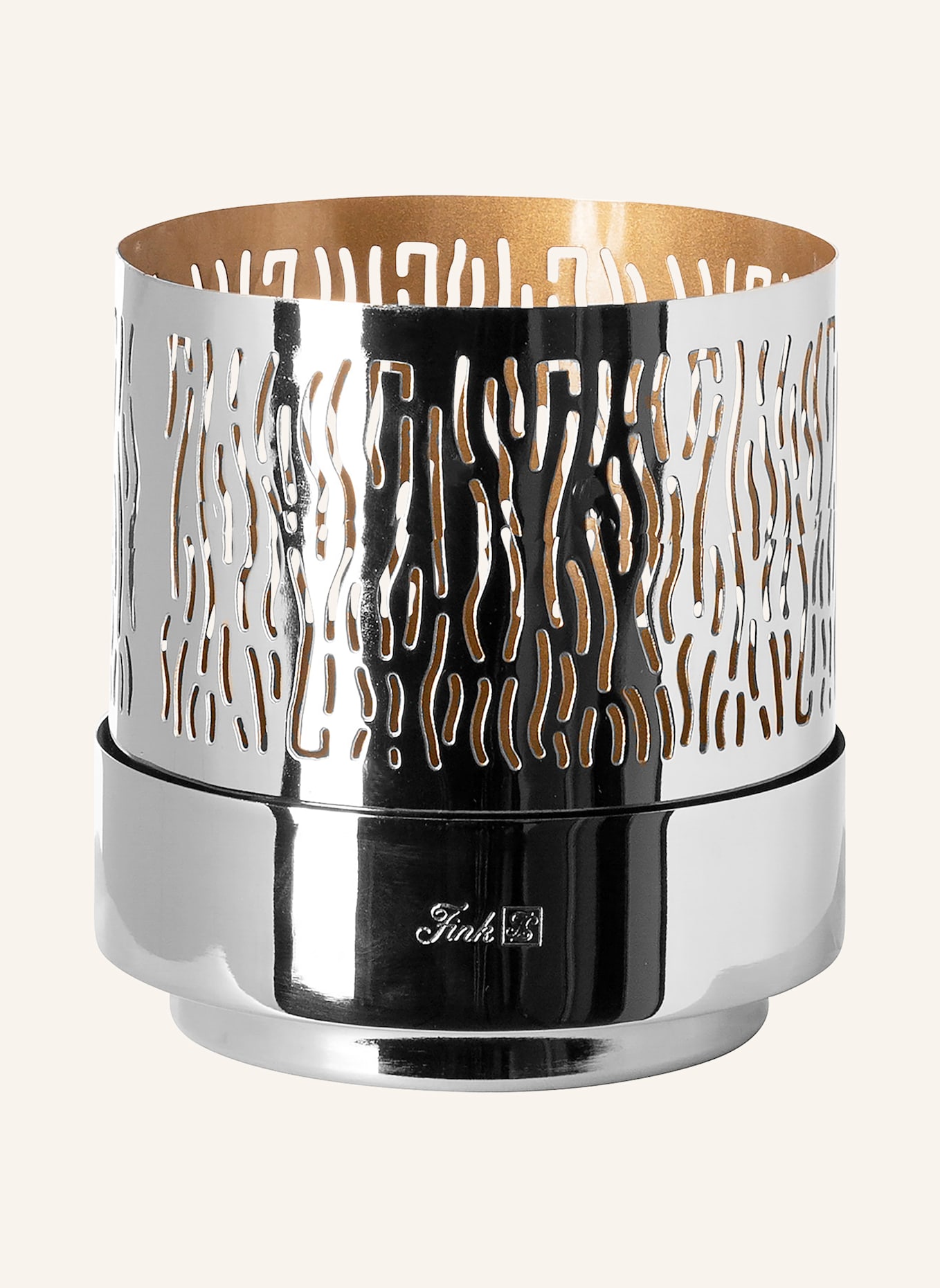 Fink Windlicht, Windlicht ohne Glas MARIAN: SILBER