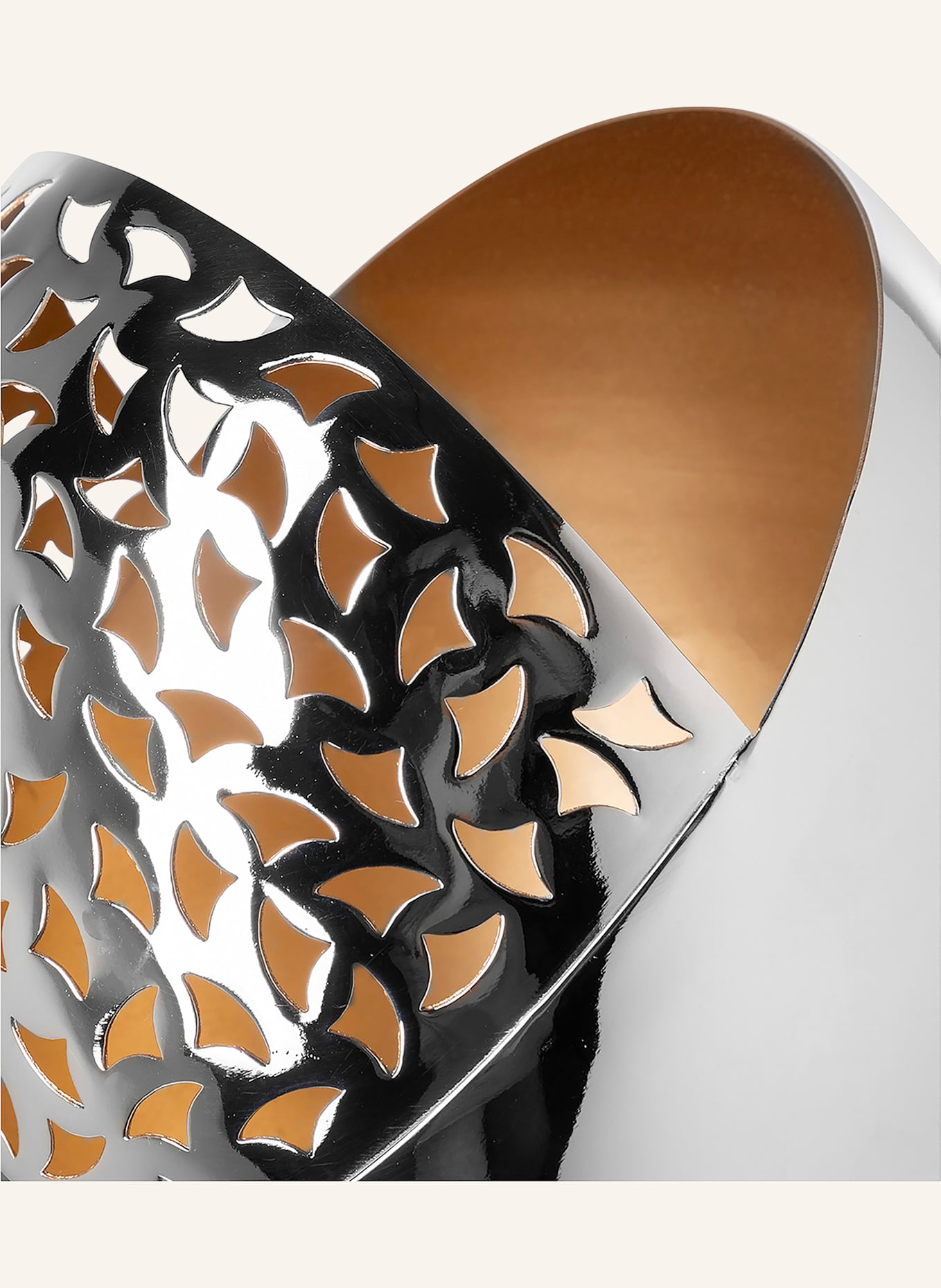 Fink Windlicht ohne Glas PURIA: SILBER/ GOLD