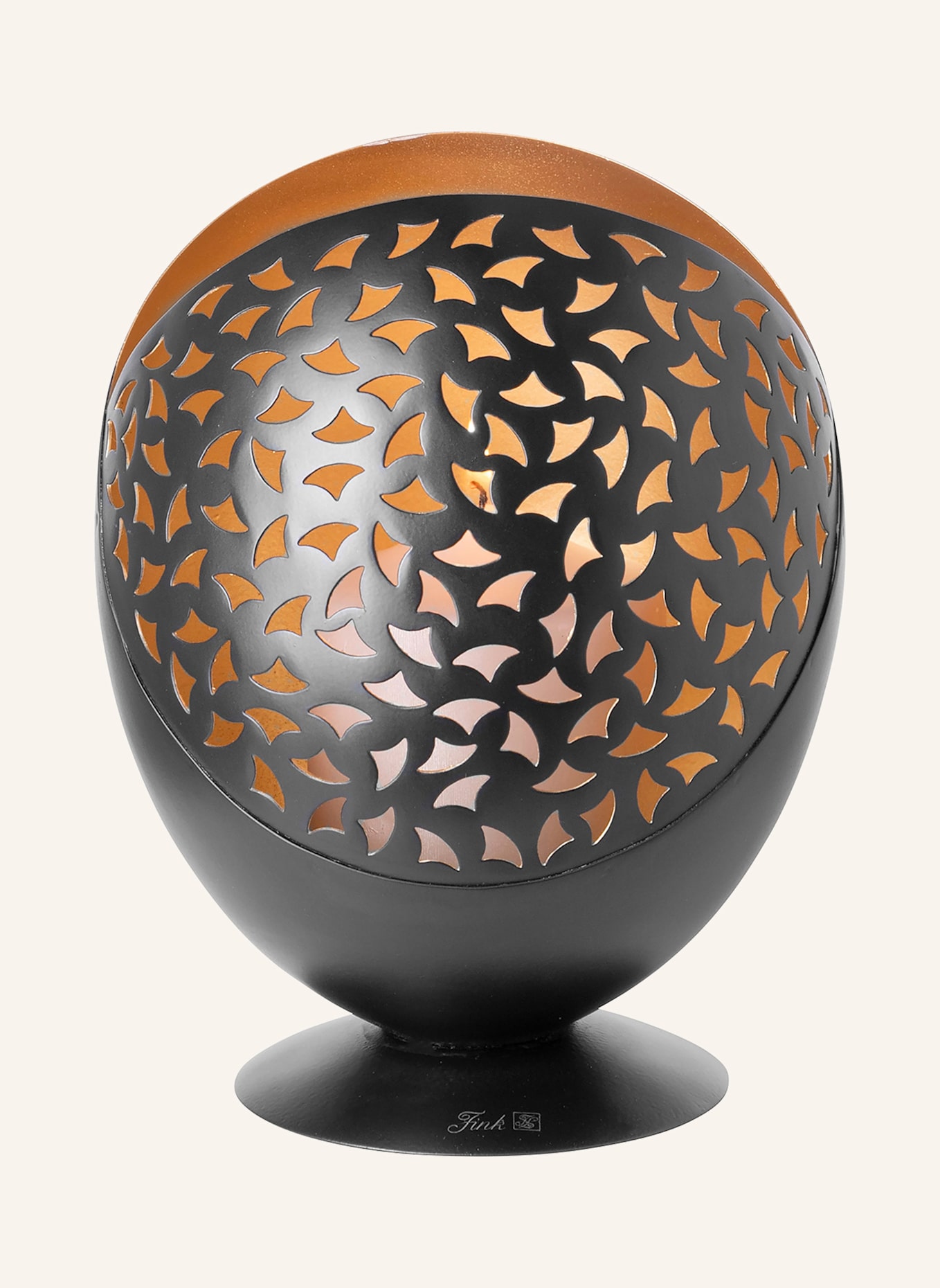 Fink Windlicht ohne Glas PURIA: SCHWARZ