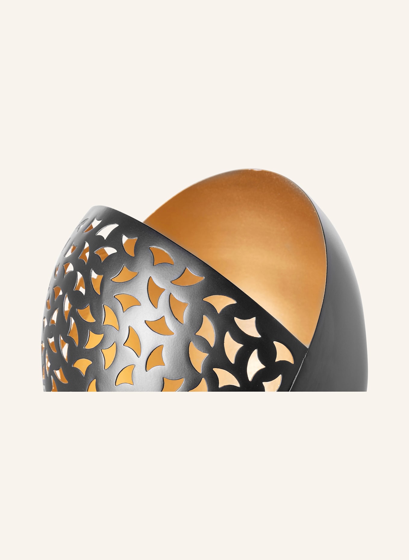 Fink Windlicht ohne Glas PURIA: SCHWARZ