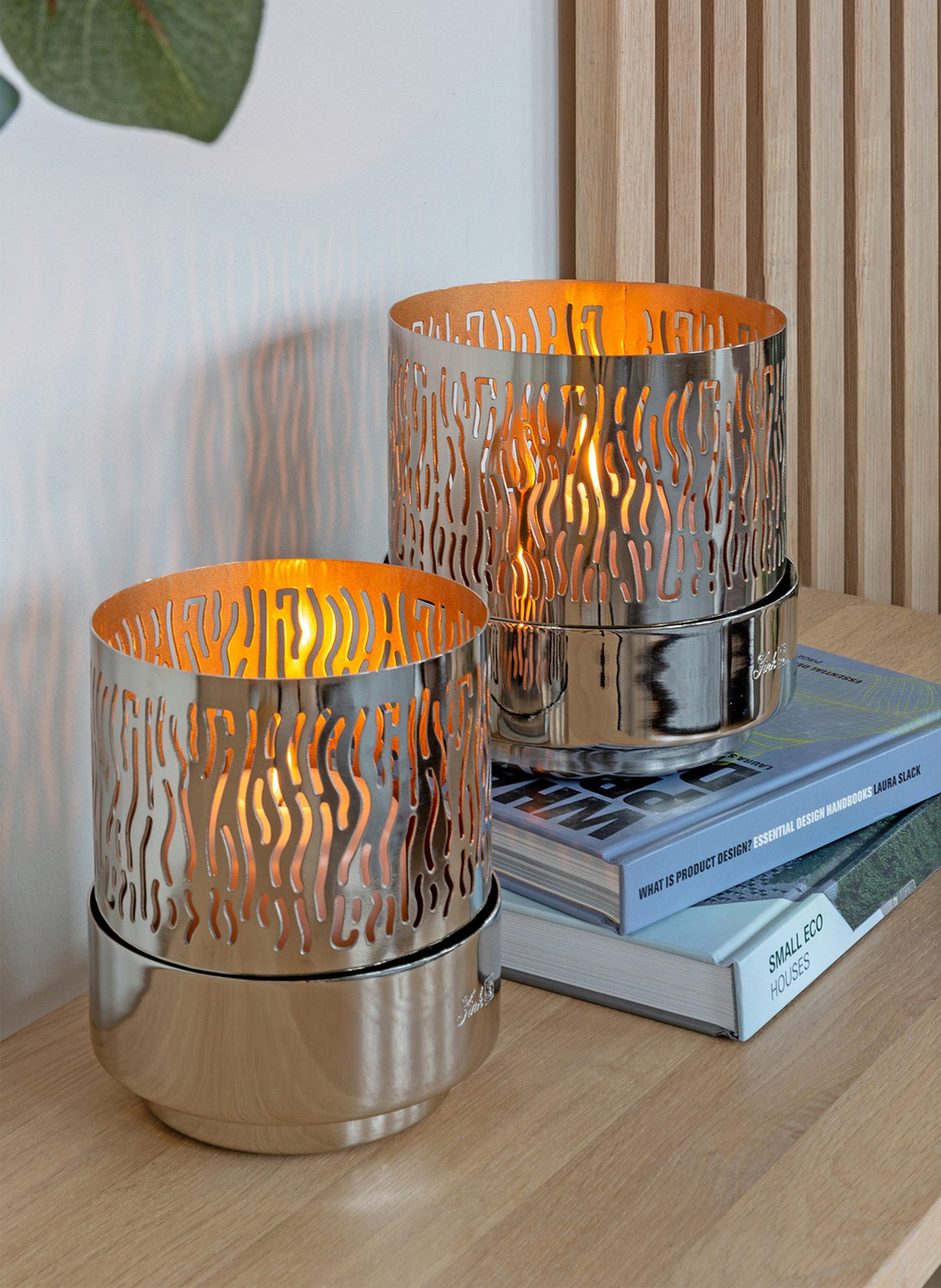 Fink Windlicht, Windlicht ohne Glas MARIAN: SILBER