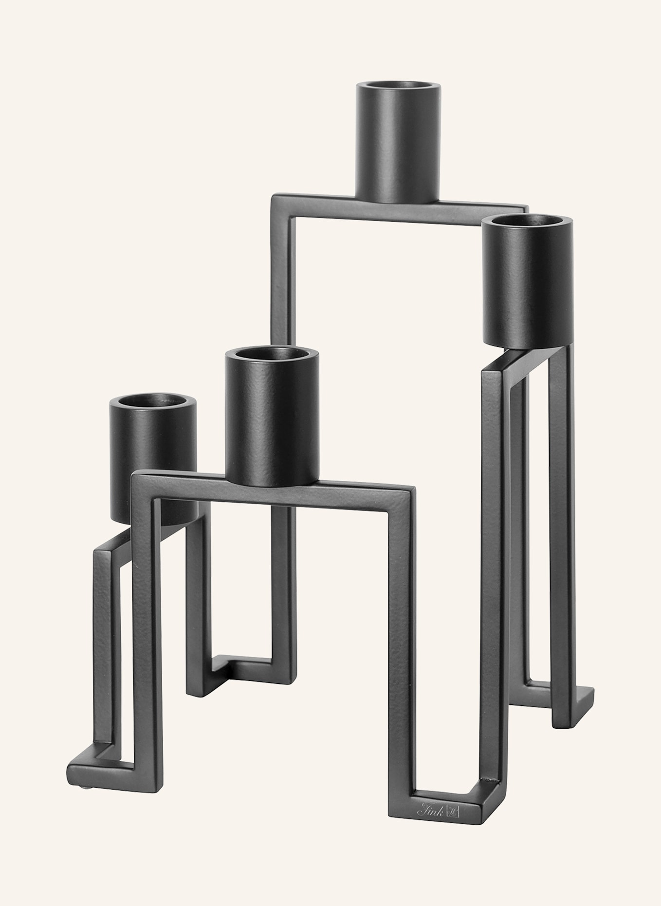 Fink Leuchter, 4-flammig GRANT: SCHWARZ