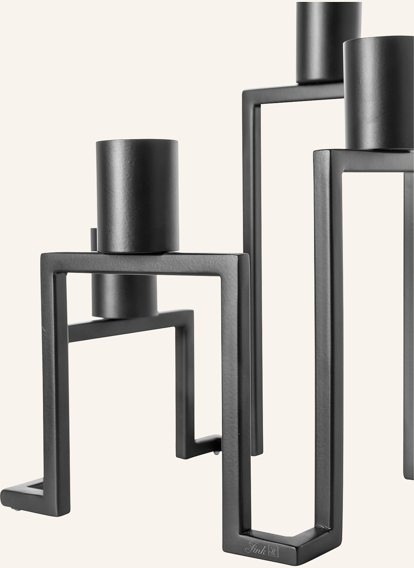 Fink Leuchter, 4-flammig GRANT: SCHWARZ