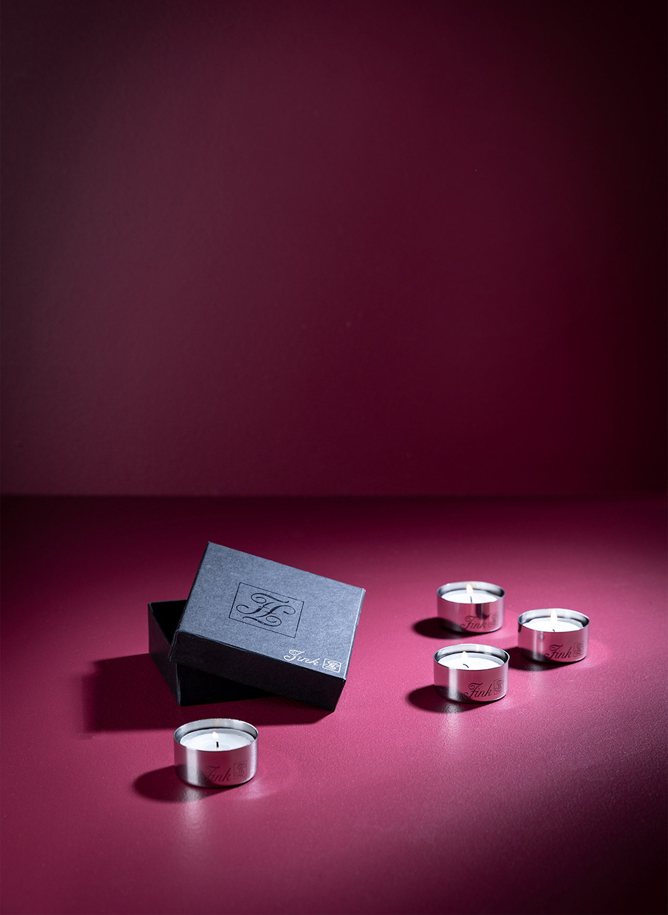 Fink Teelichthalter LIVING: SILBER