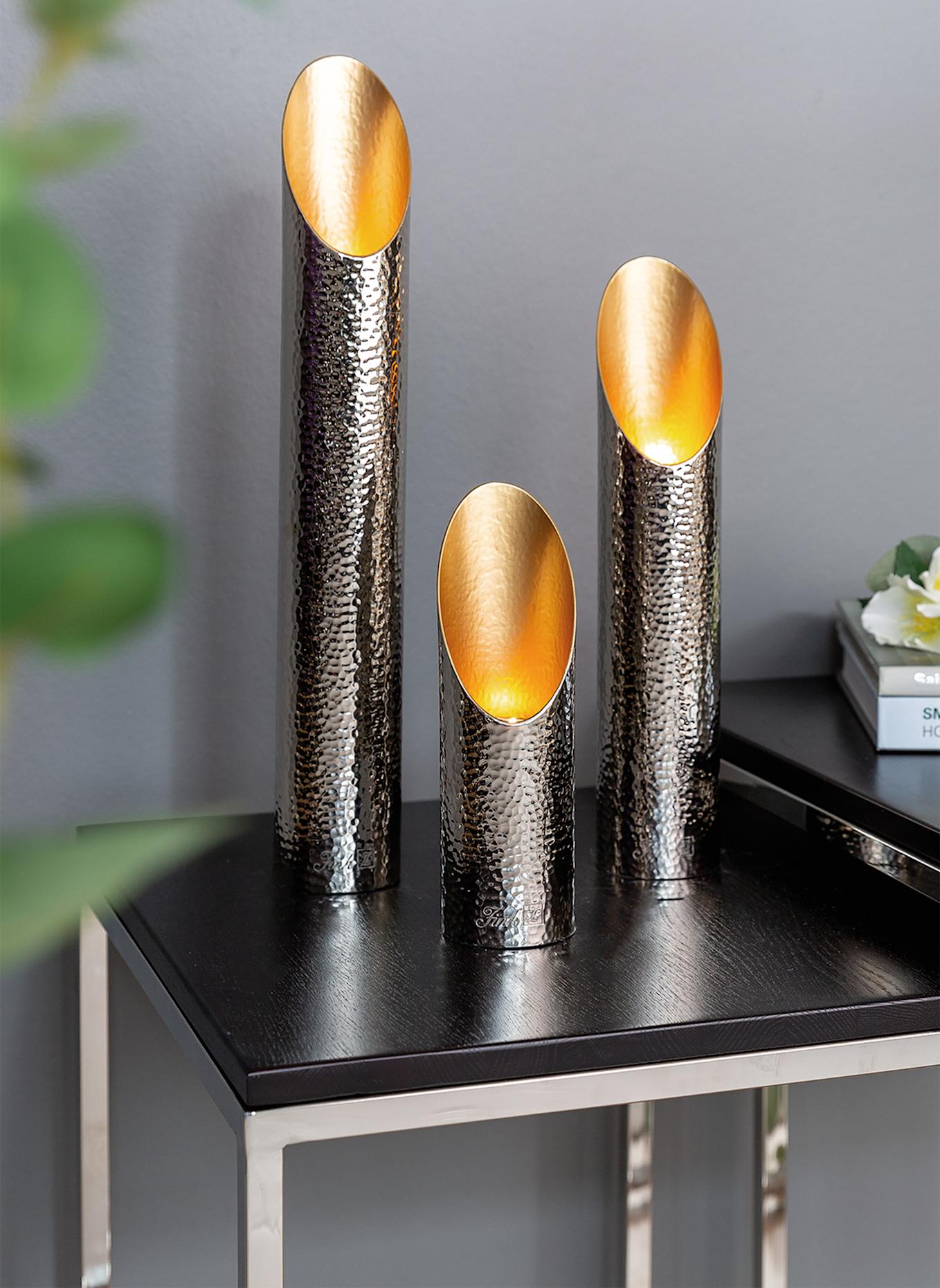 Fink Teelichthalter FIRAT: SILBER